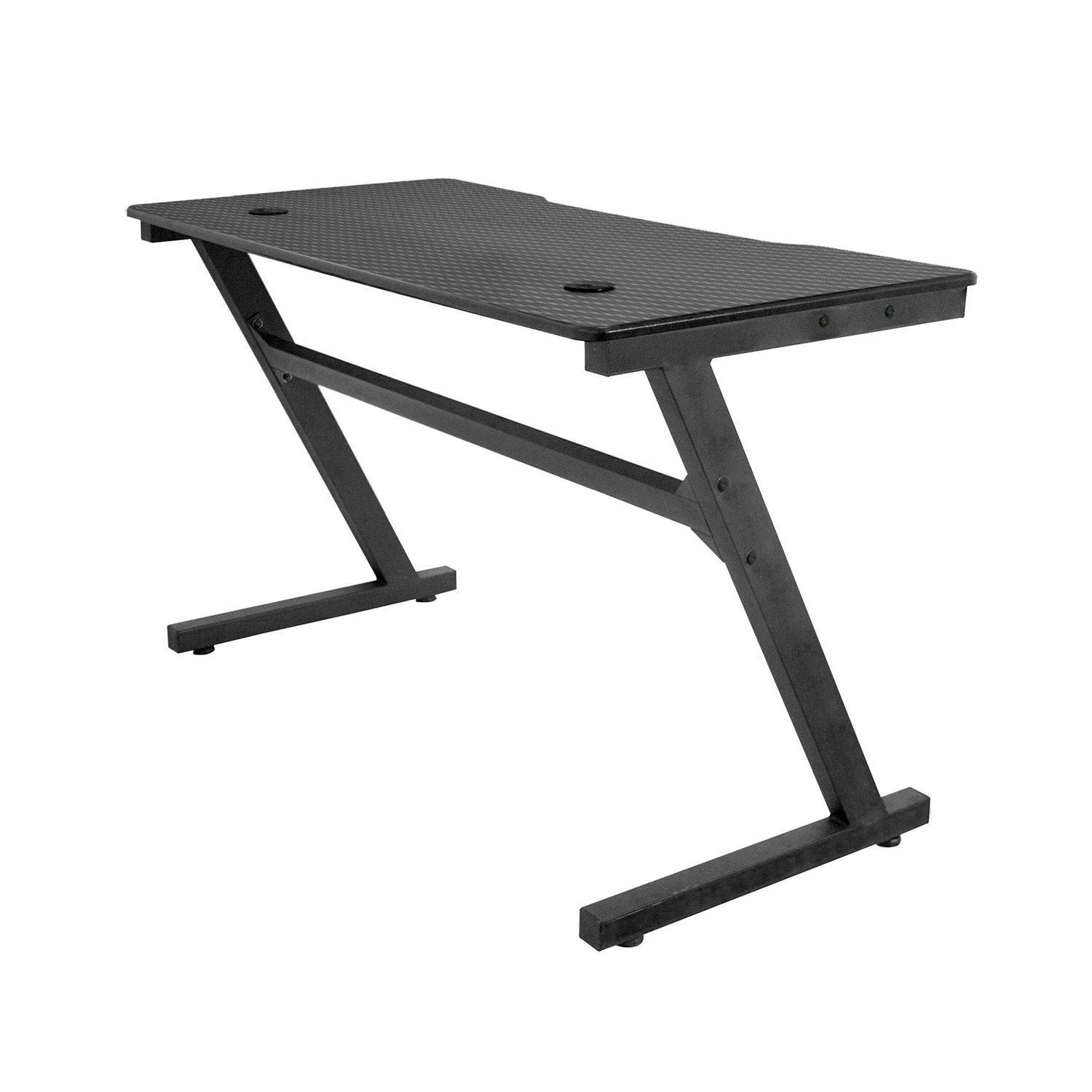 Escritorio Gamer Nibio GT001 Textura Fibra Carbono-2