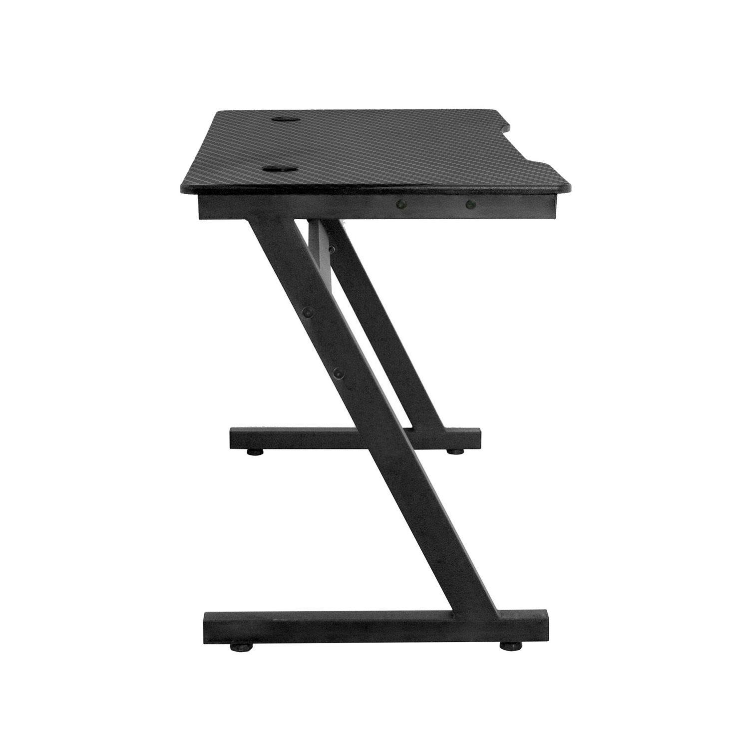 Escritorio Gamer Nibio GT001 Textura Fibra Carbono-3