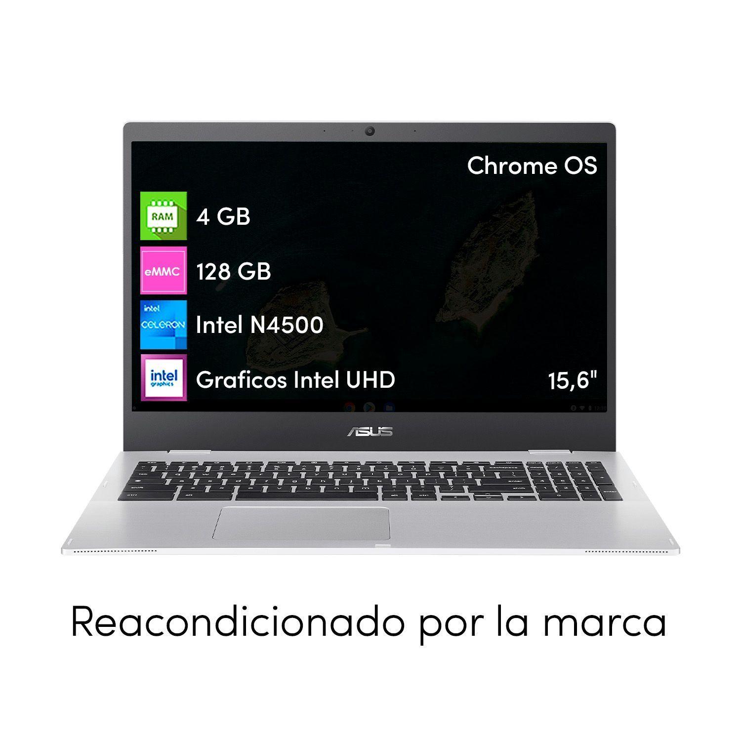Notebook Chromebook Asus Celeron 4GB 128GB SSD 15.6' FHD-1