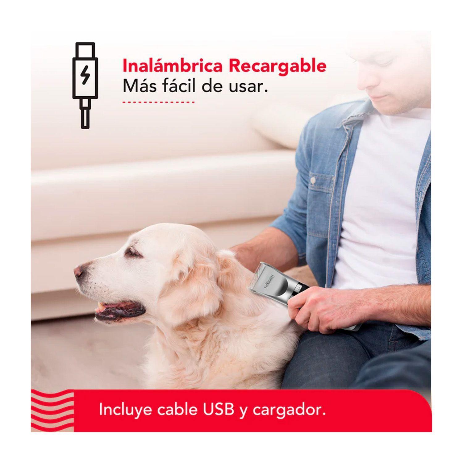 Máquina Corta Pelo Thorben Cordless Usb Pet Clipper-4