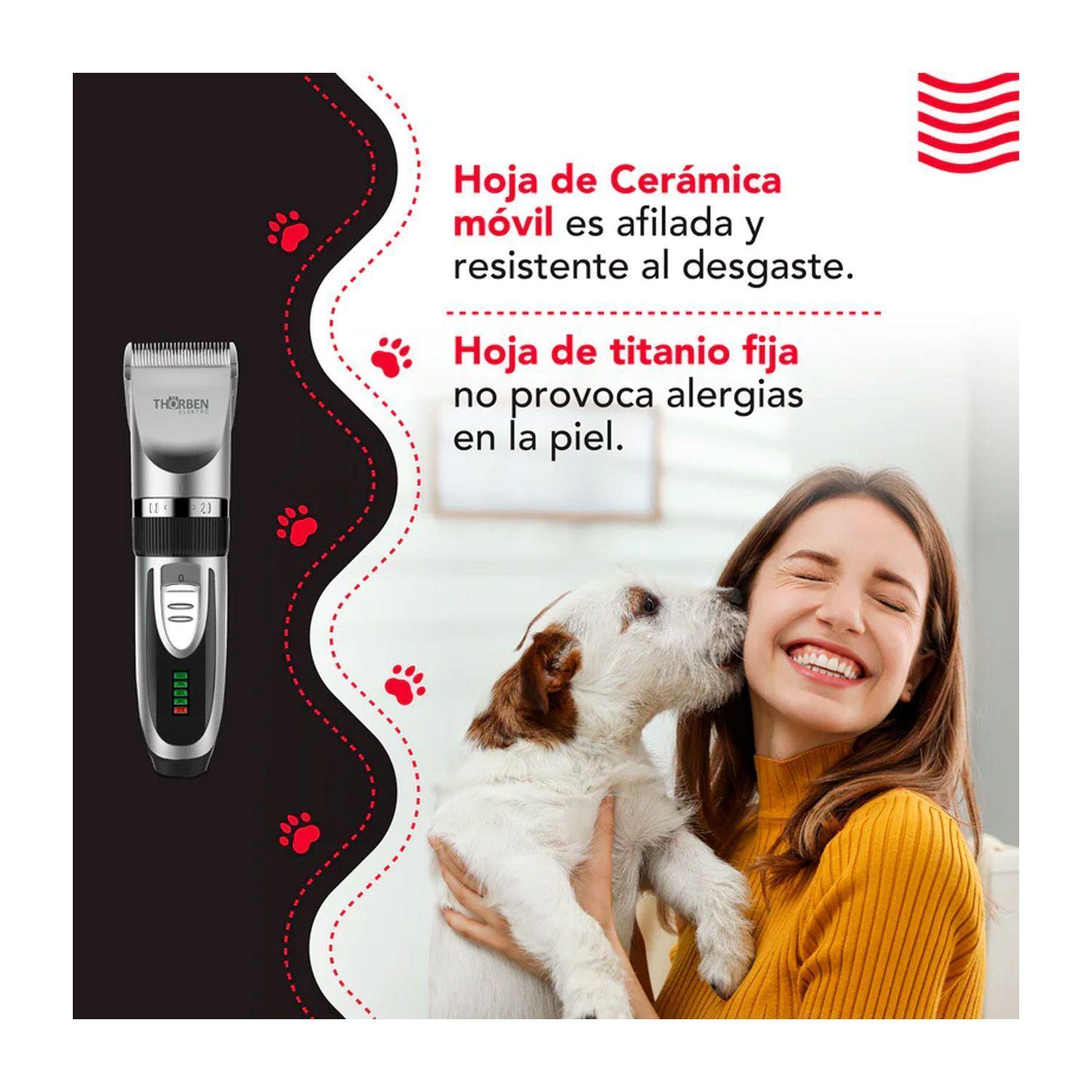 Máquina Corta Pelo Thorben Cordless Usb Pet Clipper-6