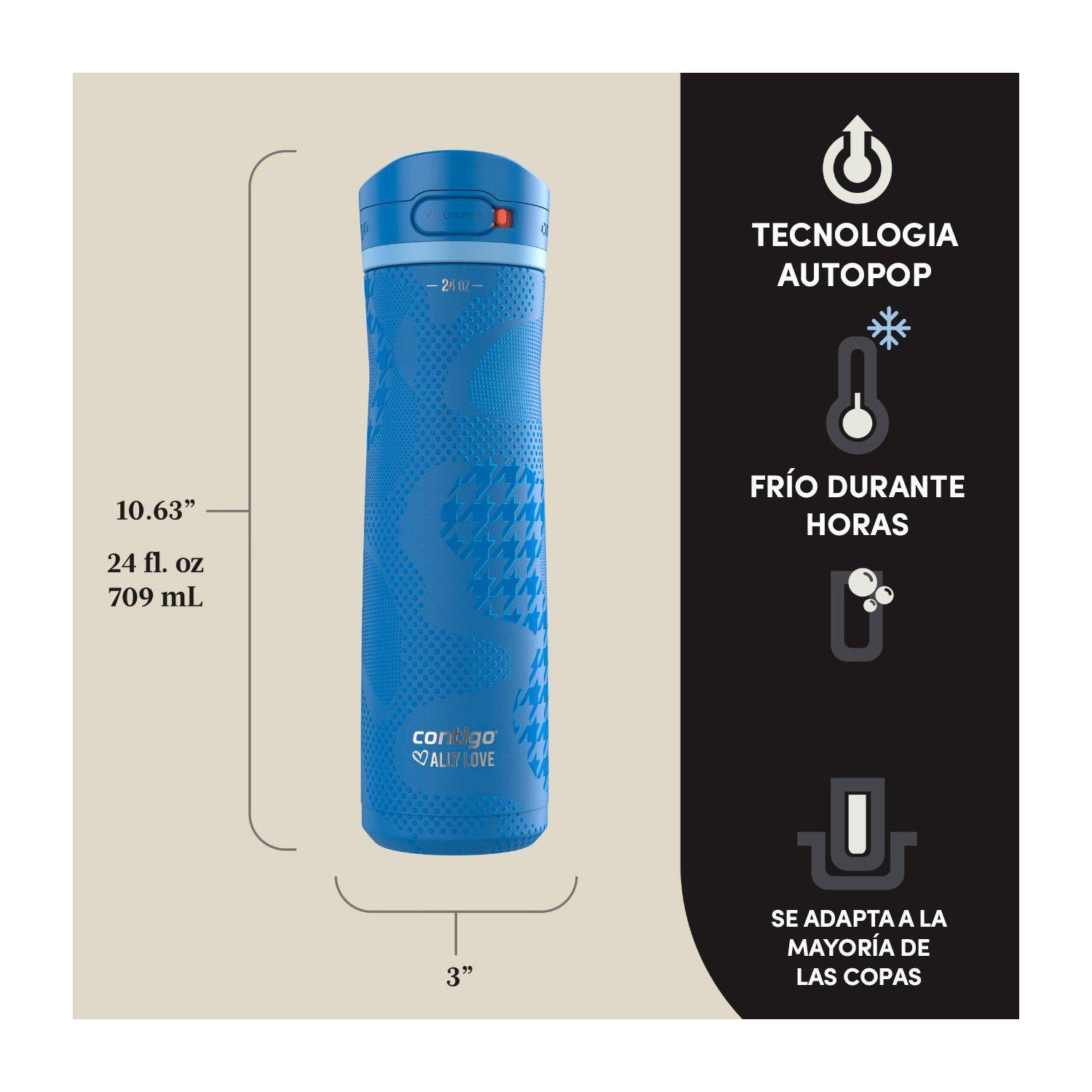 Botella Termica Contigo Autopop Jackson 710ml Antiderrame Azul-1