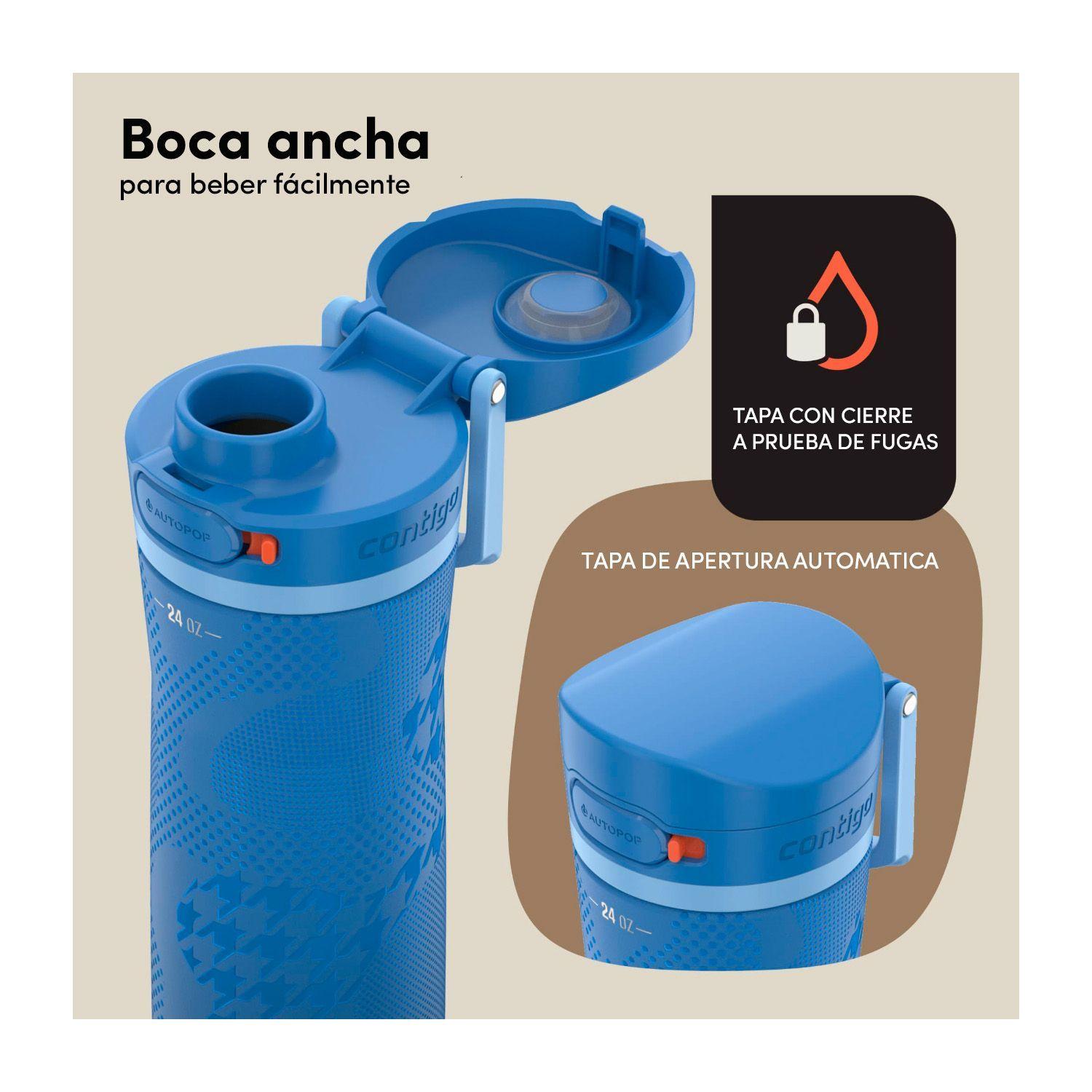 Botella Termica Contigo Autopop Jackson 710ml Antiderrame Azul-2