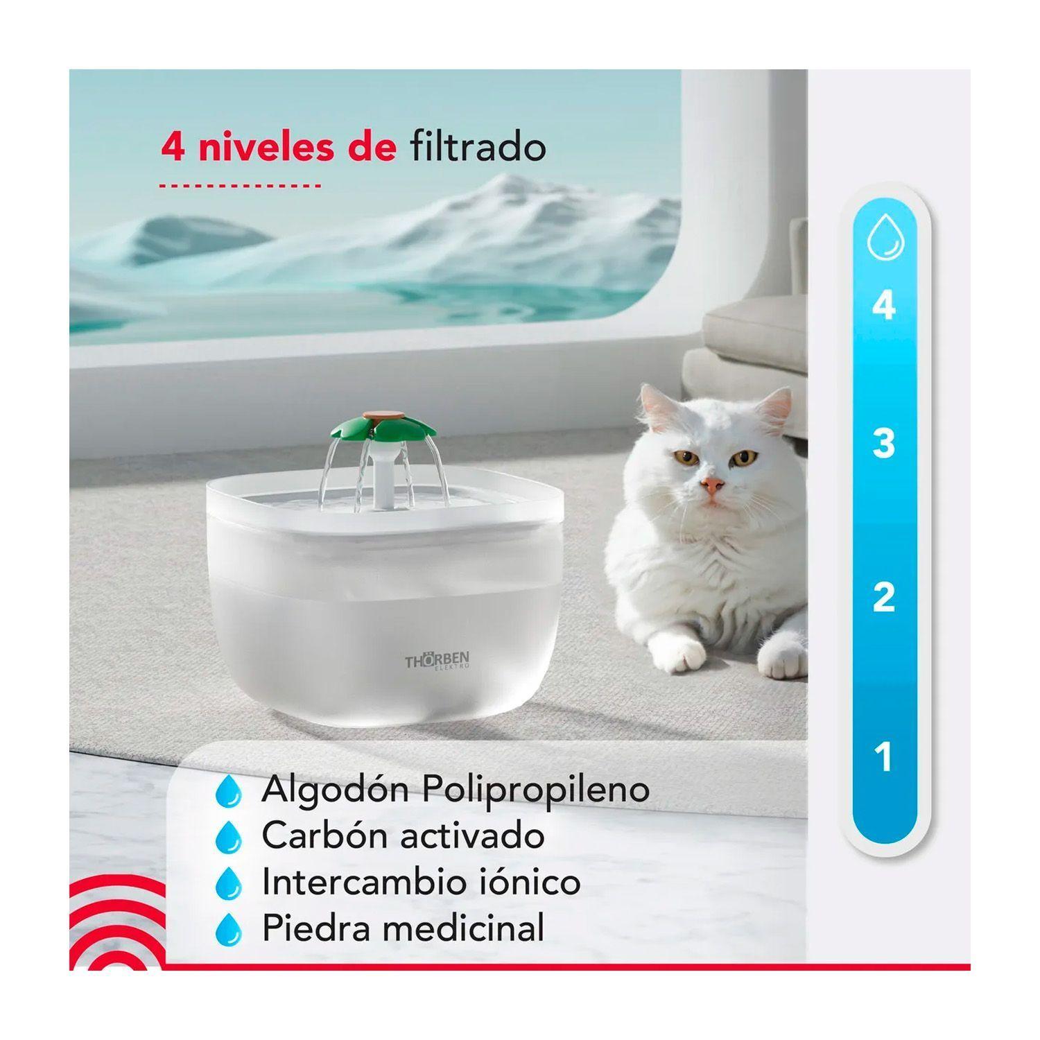 Fuente de Agua Electrica Thorben Pet Water Fountain-3
