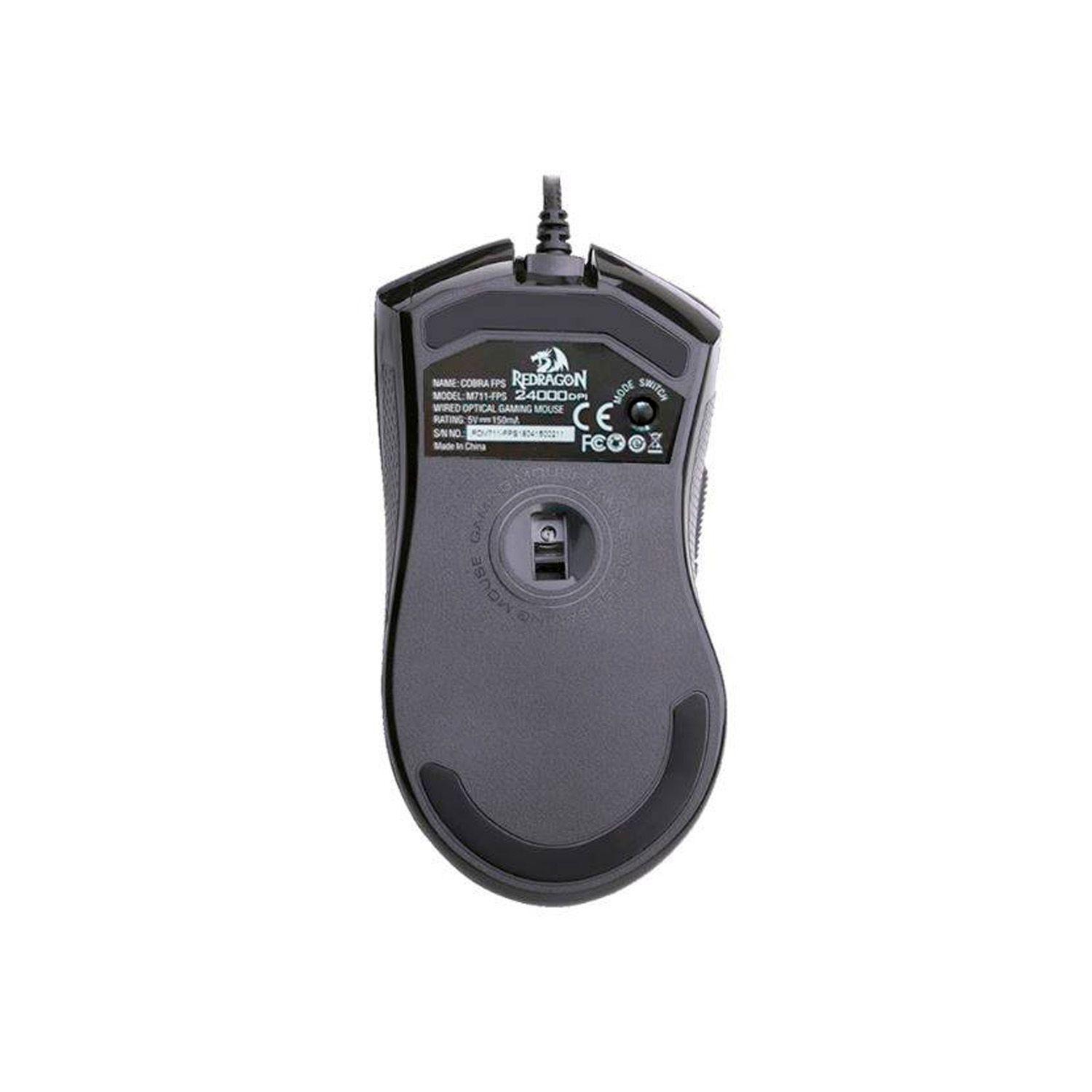 Mouse Gamer Redragon Cobra Black M711 RGB-2