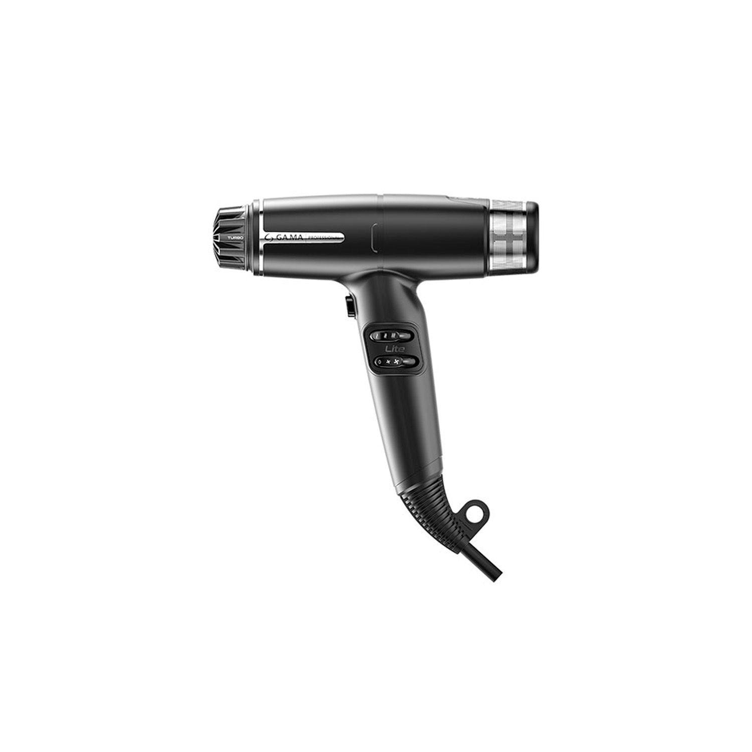 Secador De Pelo Gama Iq Lite Ultra Liviano Profesional Negro-1