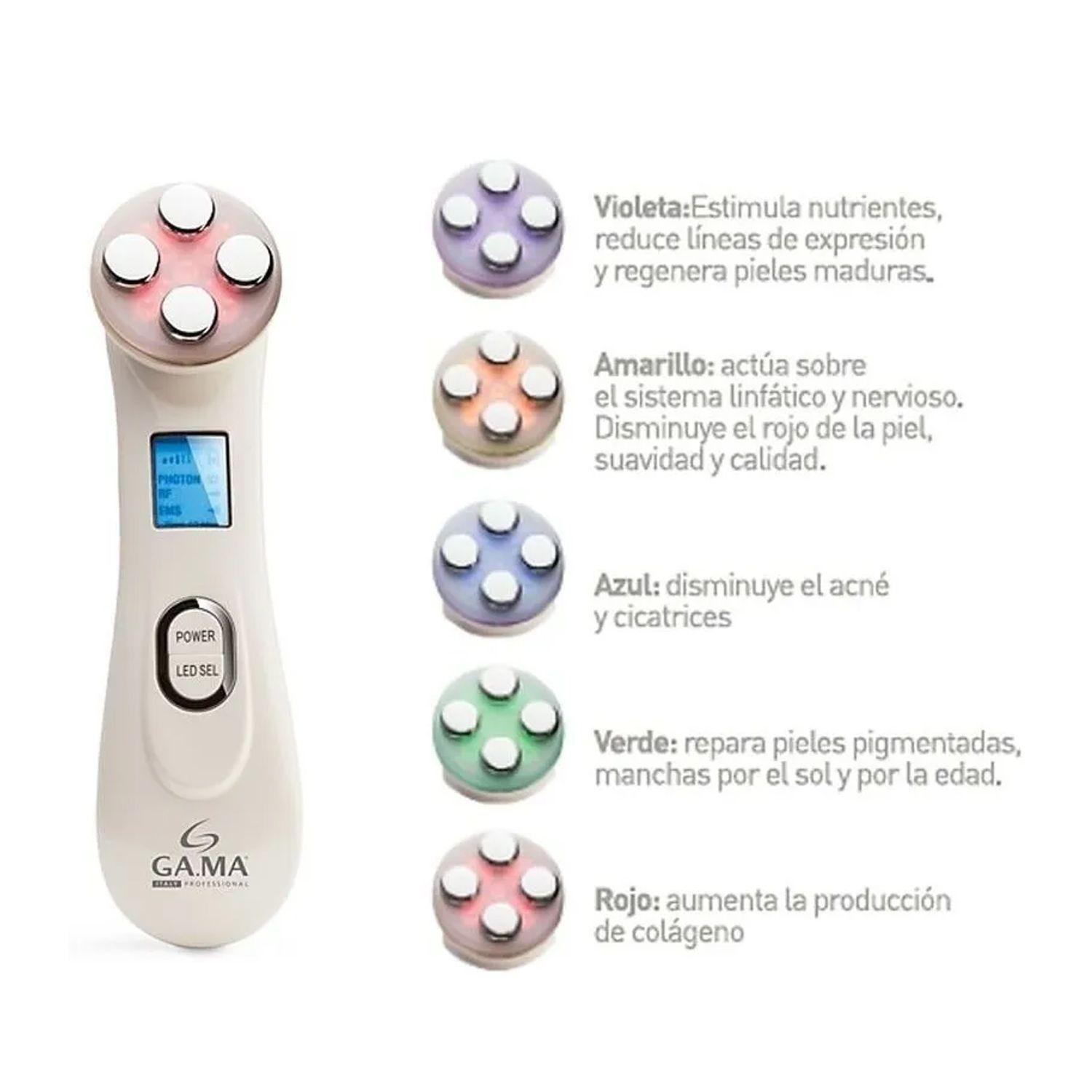 Masajeador Facial Gama Multi Led Color Antiarrugas Antiacné-2