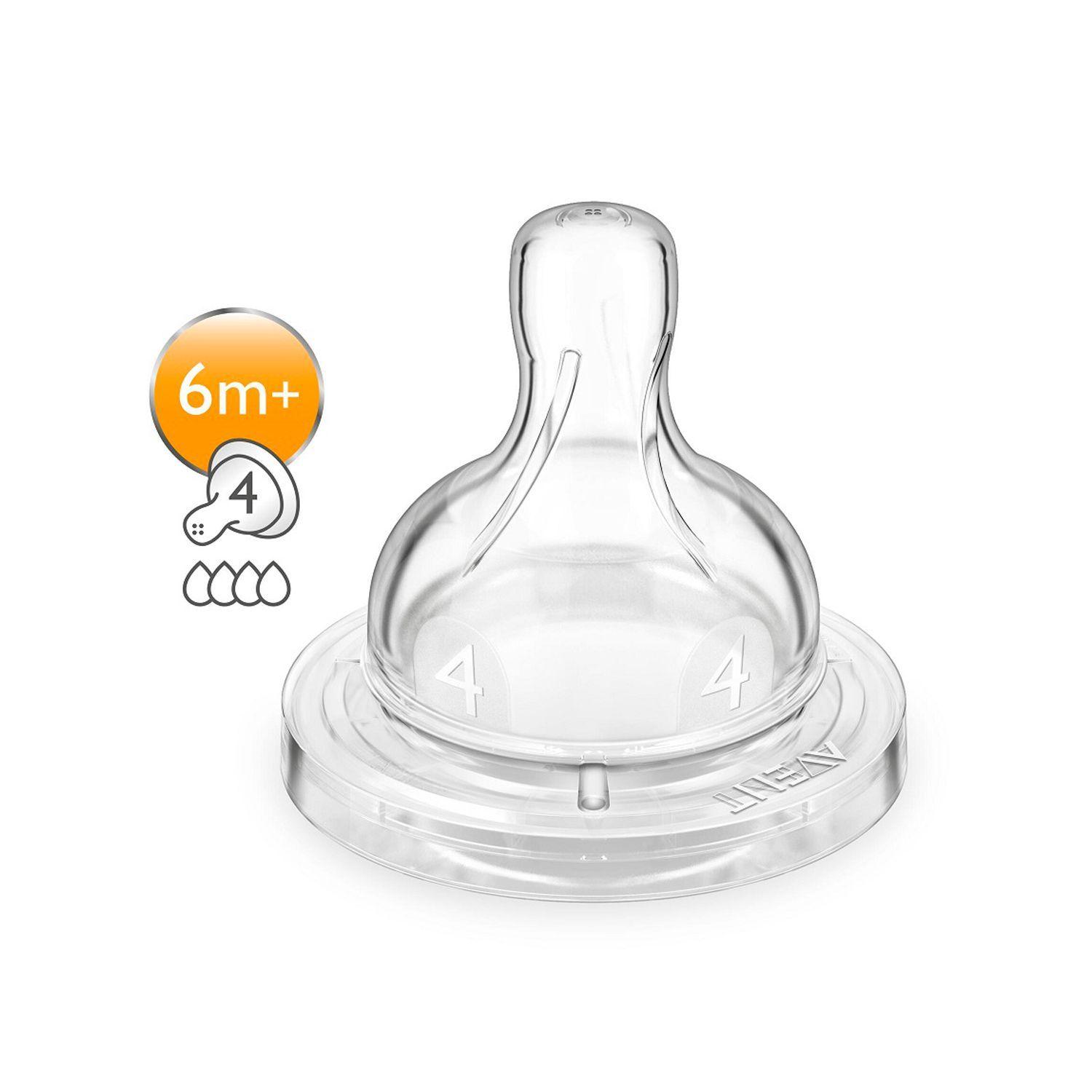 Tetina Anticólicos Avent 6m+ Flujo Rápido Libre BPA-1