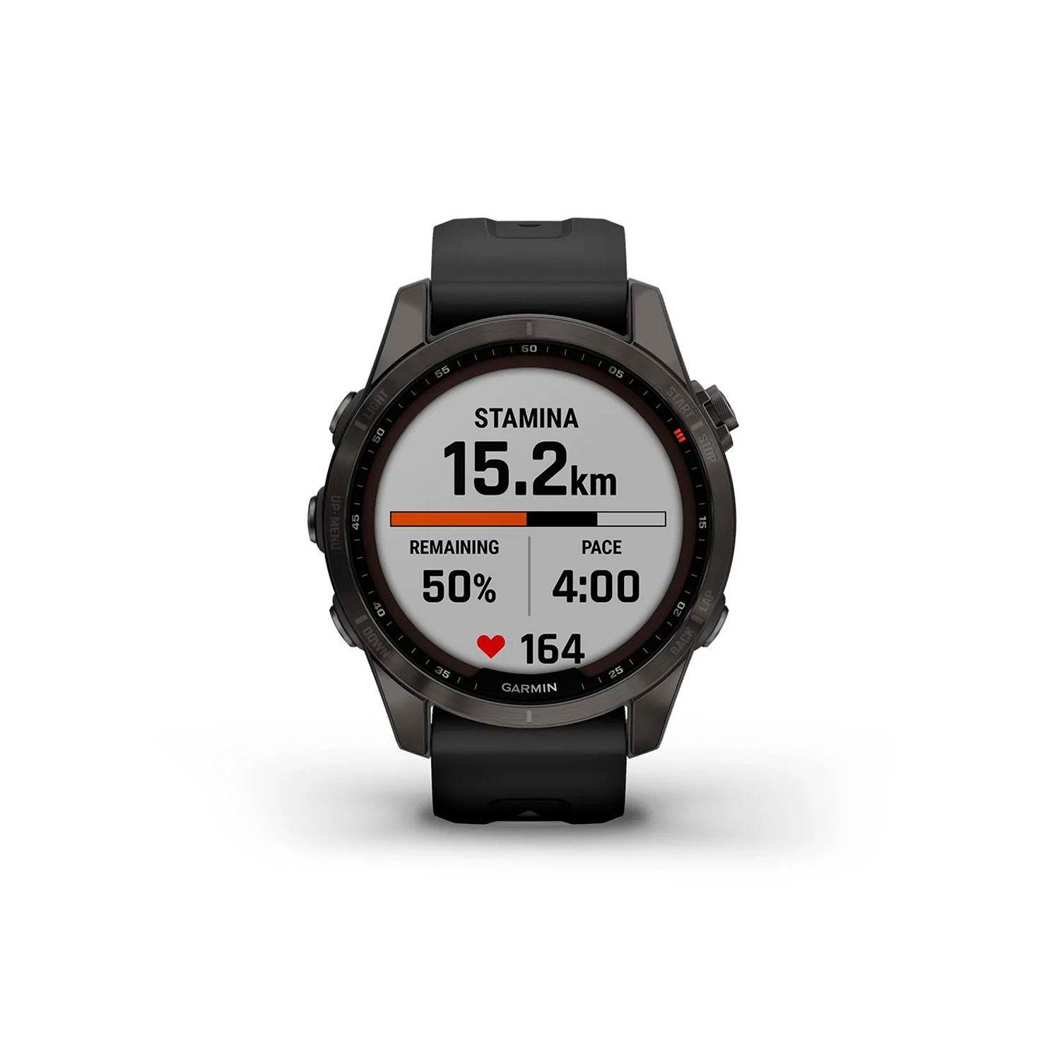 Reloj Garmin Fenix 7S Pro Saph Solar Carbon Gray 42mm-3