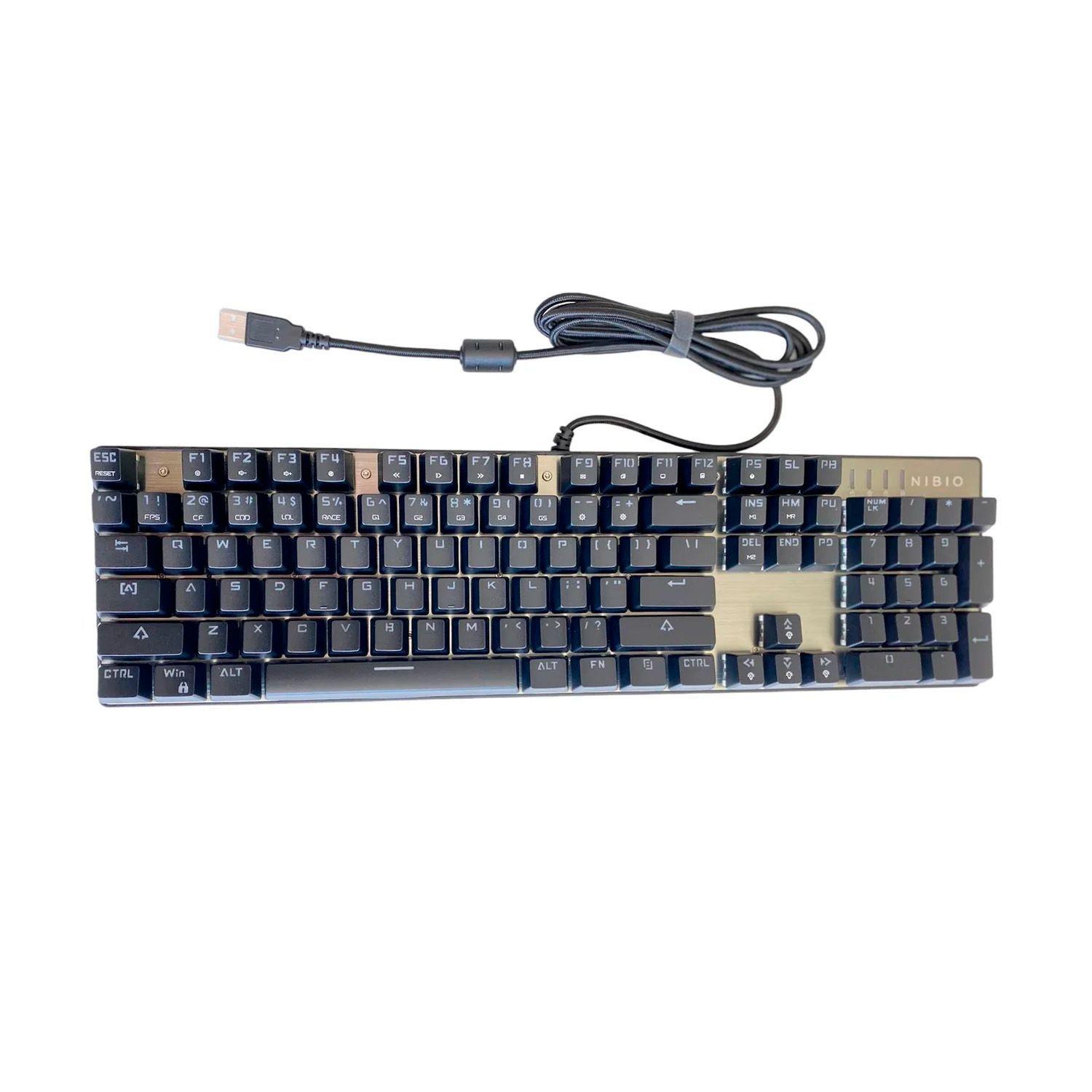 Teclado Gamer Mecanico Nibio Impact RGB Inglés-1