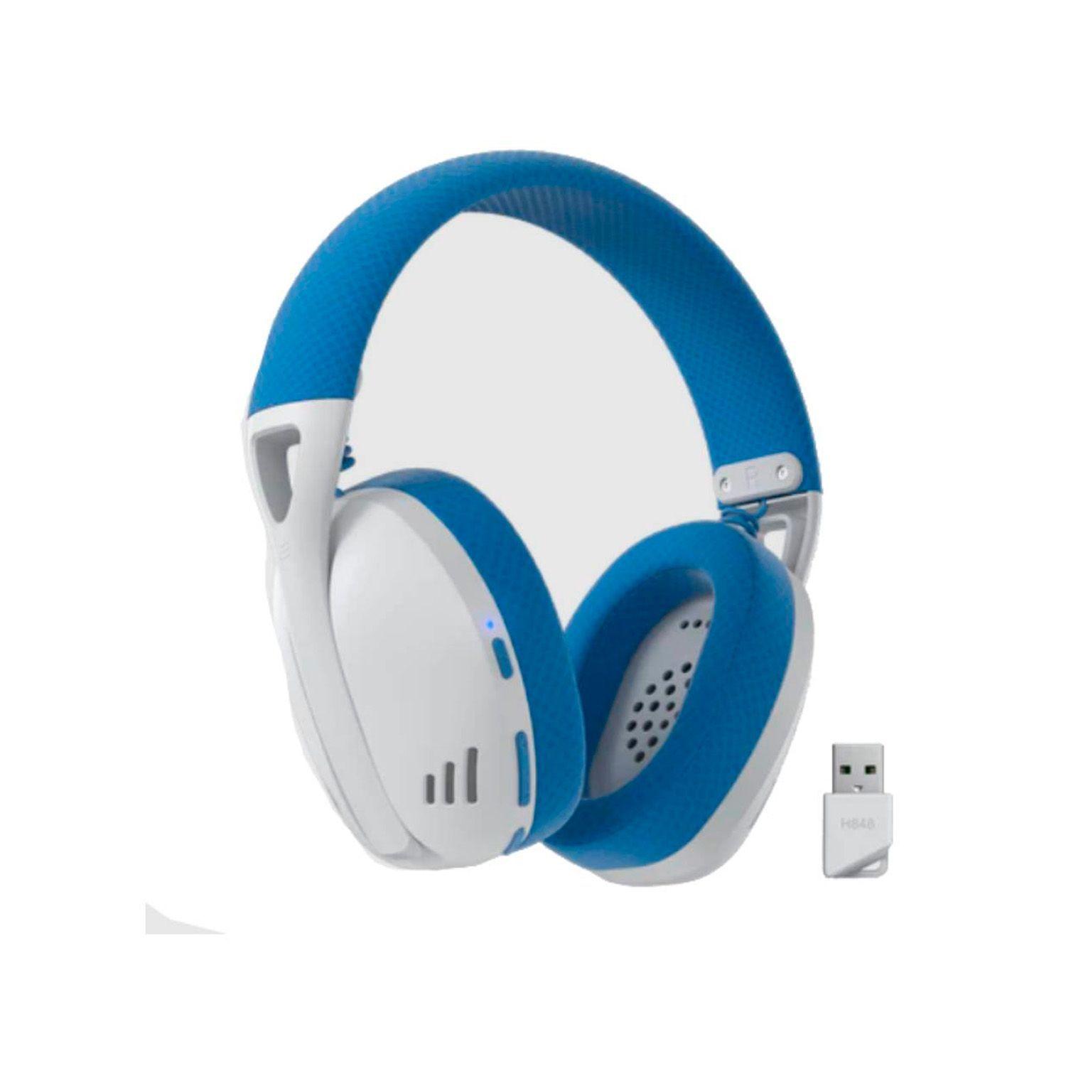 Audífonos Gamer Inalámbrico Redragon Ire H848B White/Blue-2
