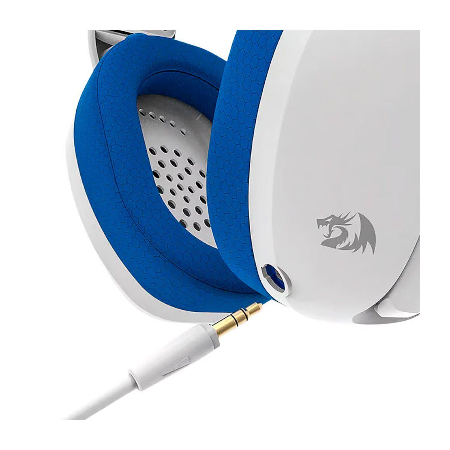 Audífonos Gamer Inalámbrico Redragon Ire H848B White/Blue-3