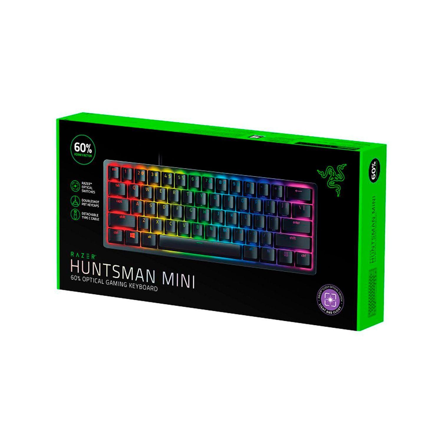 Teclado Gamer Óptico Razer Huntsman Mini Switch Púrpura USB RGB-3
