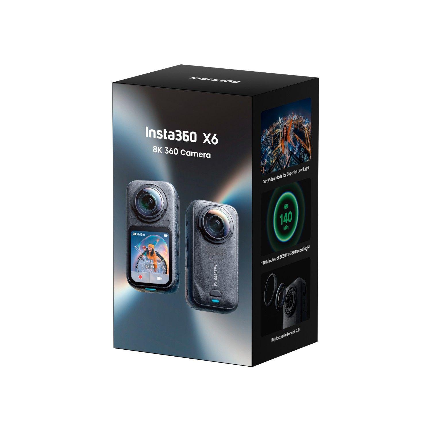Camara De Accion 360 Insta360 X6 8K Standard Bundle Midnight Black-6