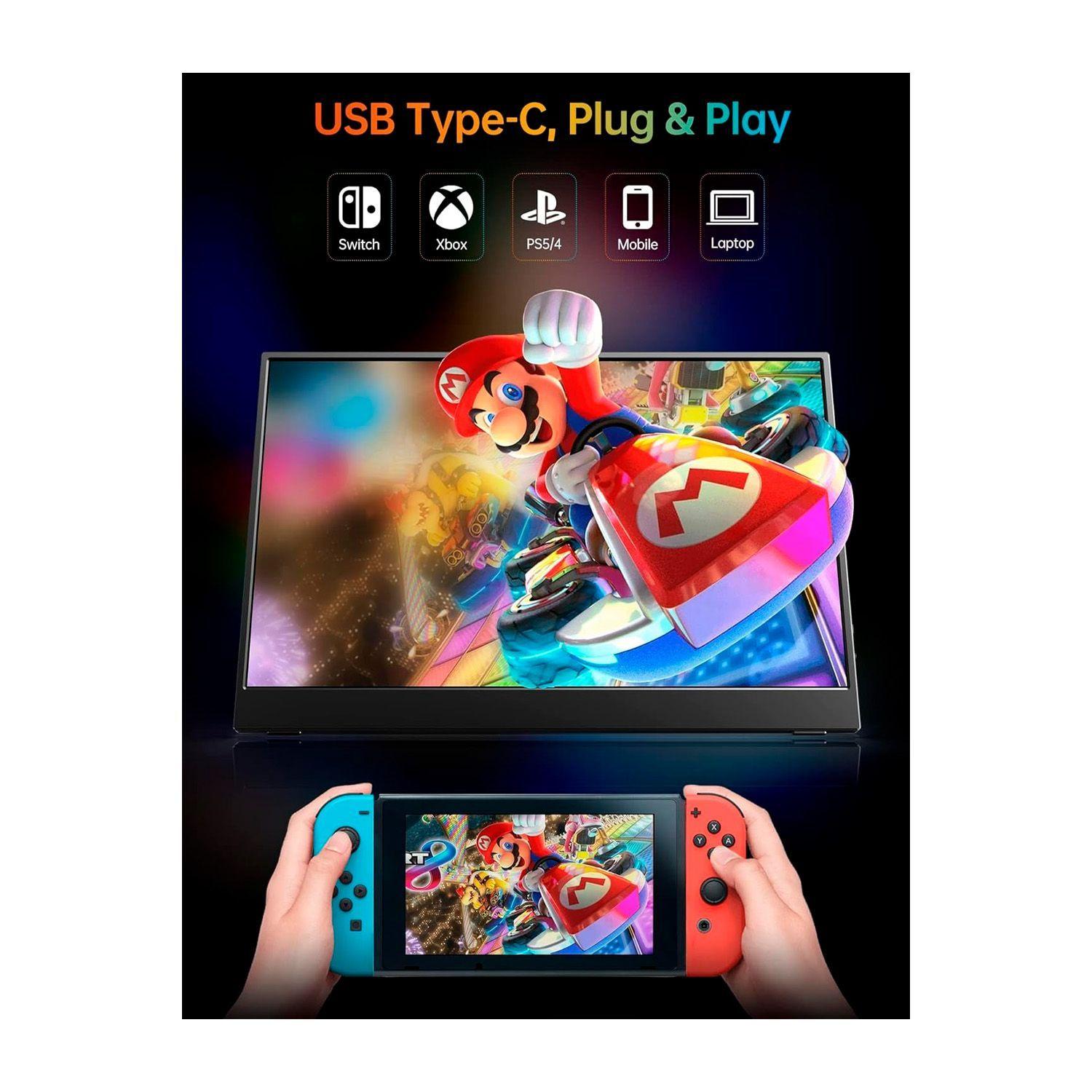 Monitor Portátil Vilva V156F1 15.6' FHD USB-C-3