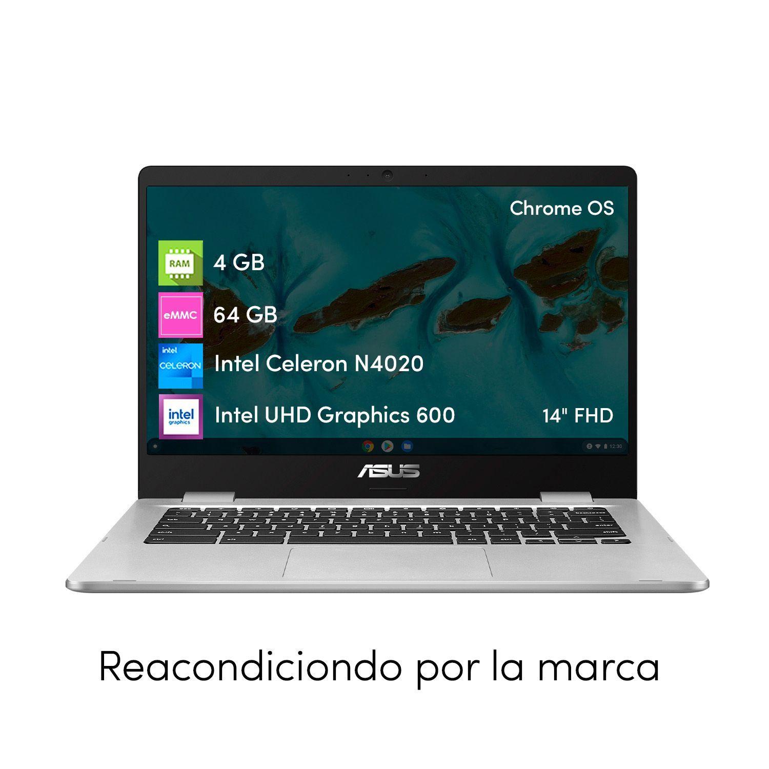 Notebook Chromebook Asus Celeron 4GB 64GB Chrome Os 14" FHD-5