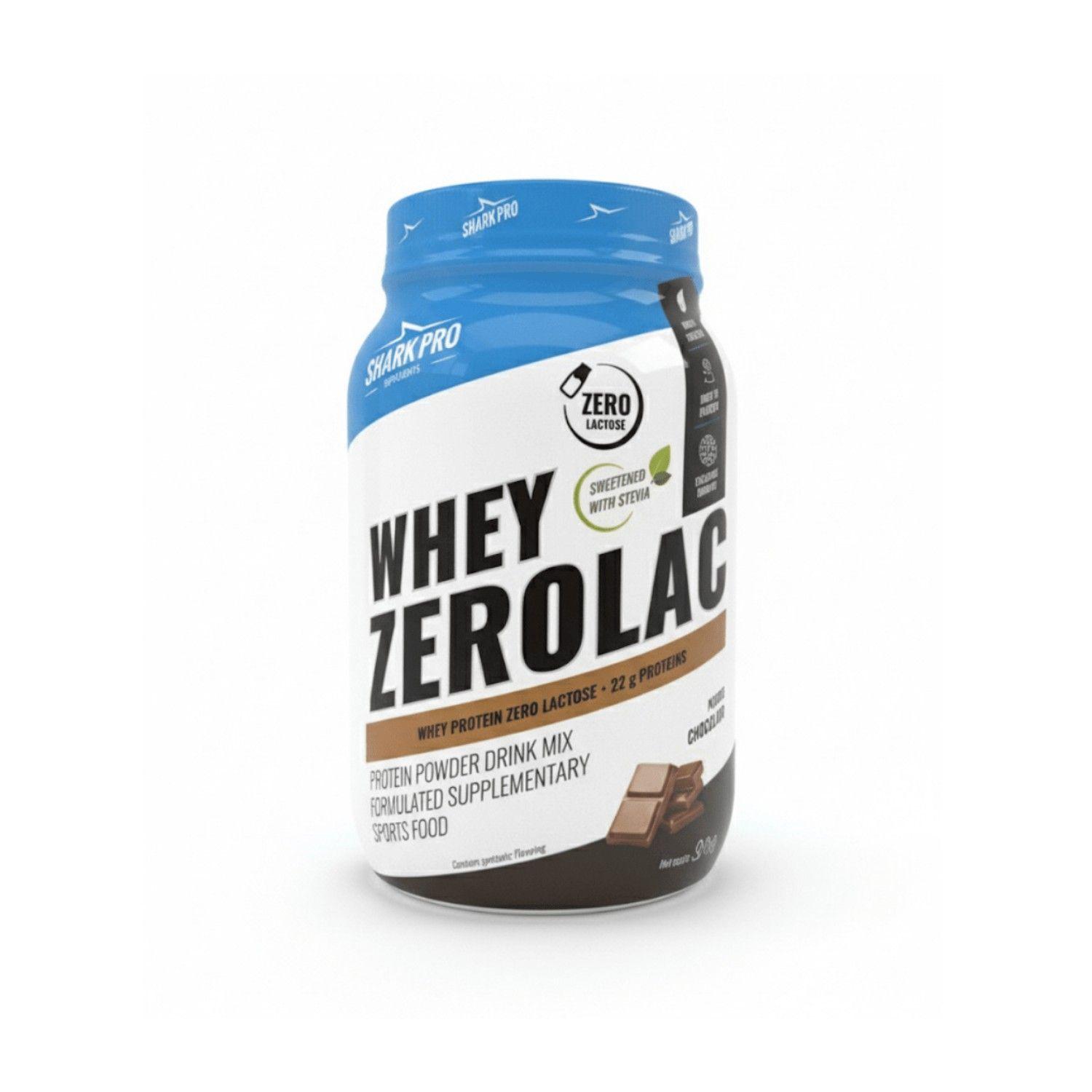 Proteina Shark Pro Whey Zerolac 900gr Chocolate-0