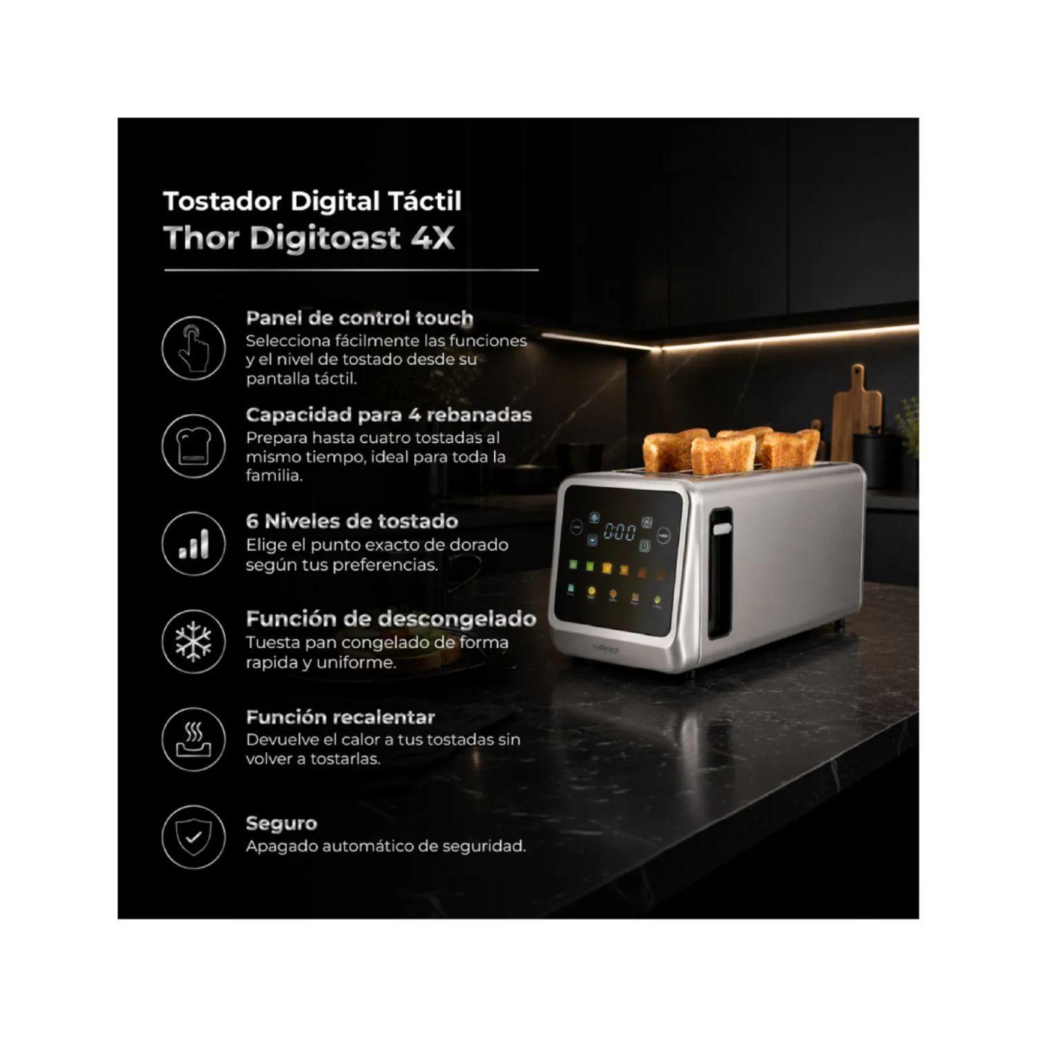 Tostador Digital Thorben Digitoast 4X 1400W-2