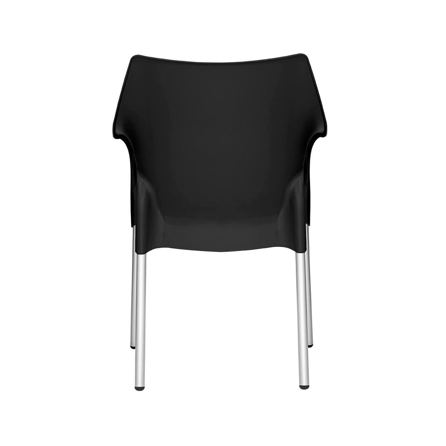 Pack 2 Sillas Comedor Style Con Brazos Negro-1