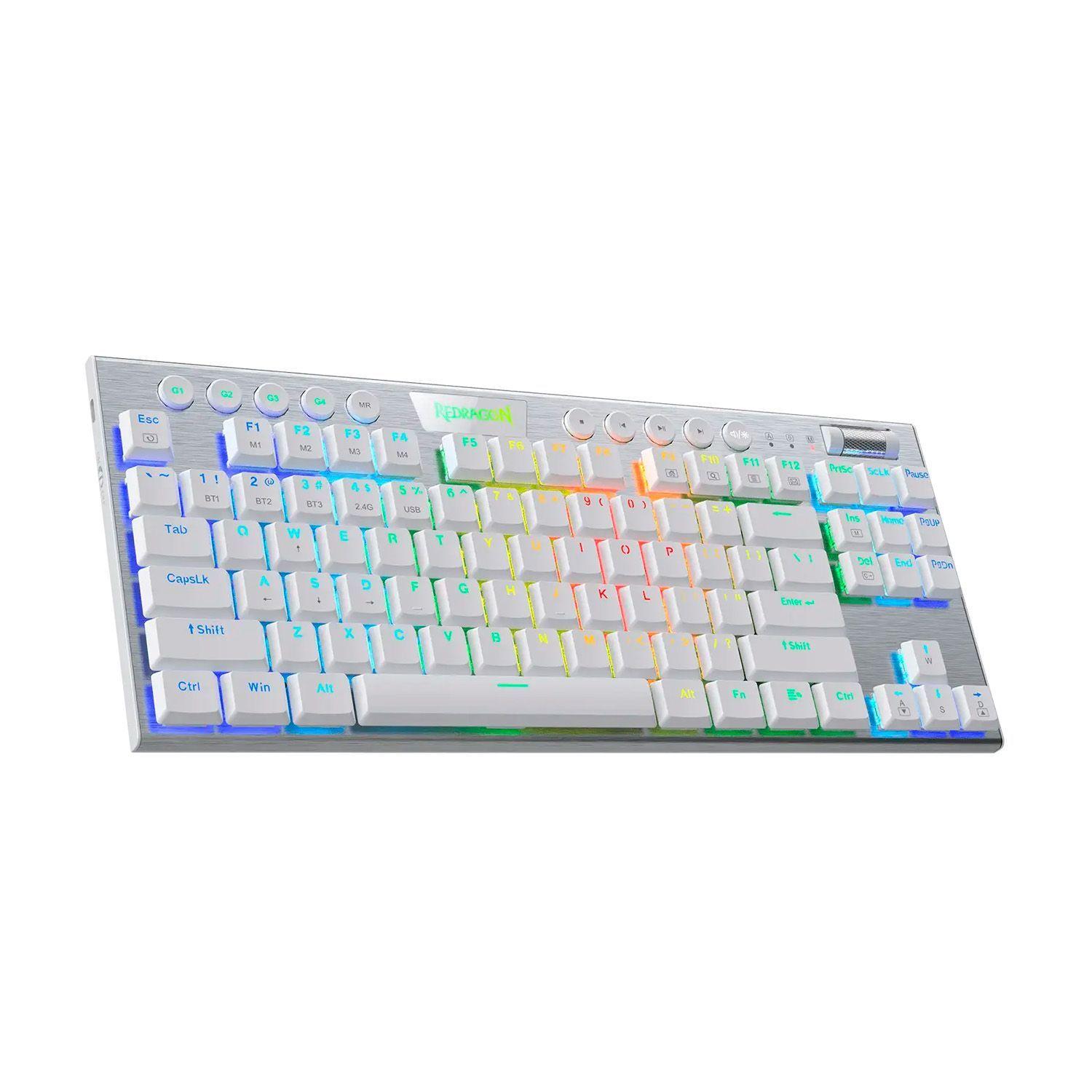 Teclado Gamer Redragon K621W Horus Tkl Wireless RGB Español Red Switch-2