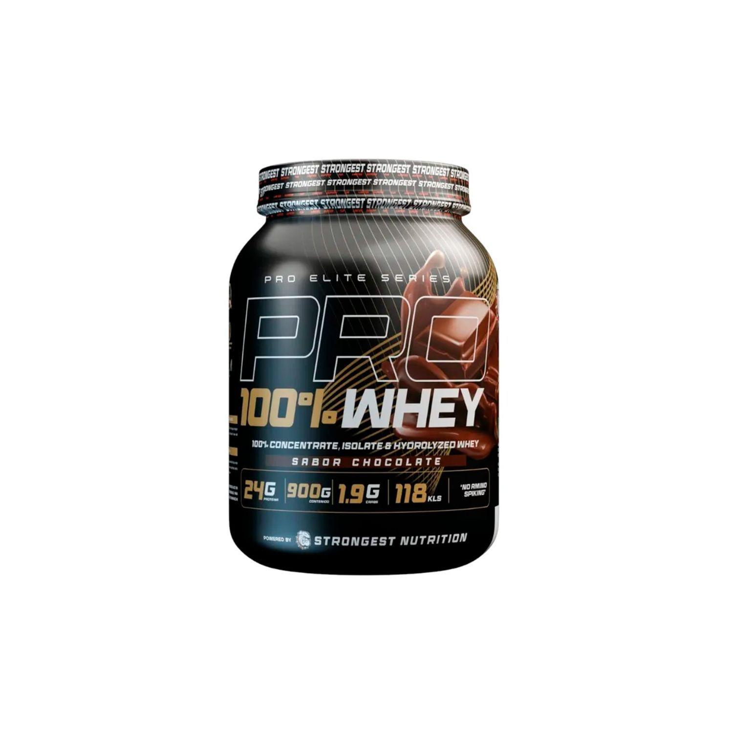Proteina Strongest Pro 100% Whey Chocolate 900gr-0