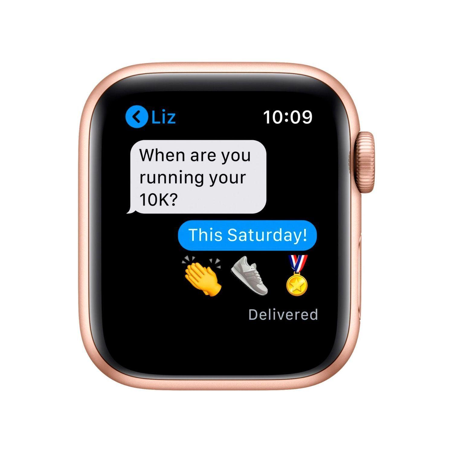 Reloj Apple Watch Series 6 40mm GPS + Celular Gold Aluminum Case Pink Sand Sport Band-2