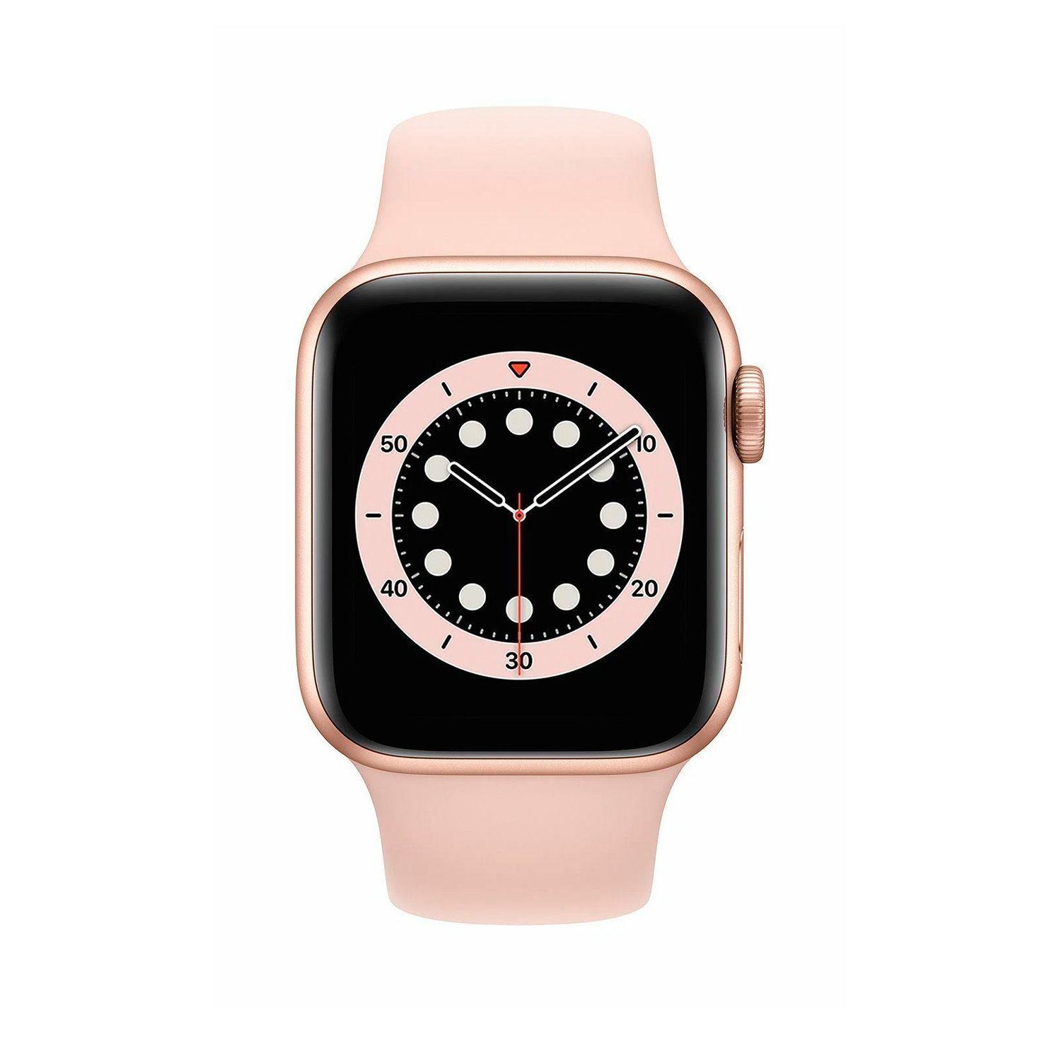 Reloj Apple Watch Series 6 40mm GPS + Celular Gold Aluminum Case Pink Sand Sport Band-3