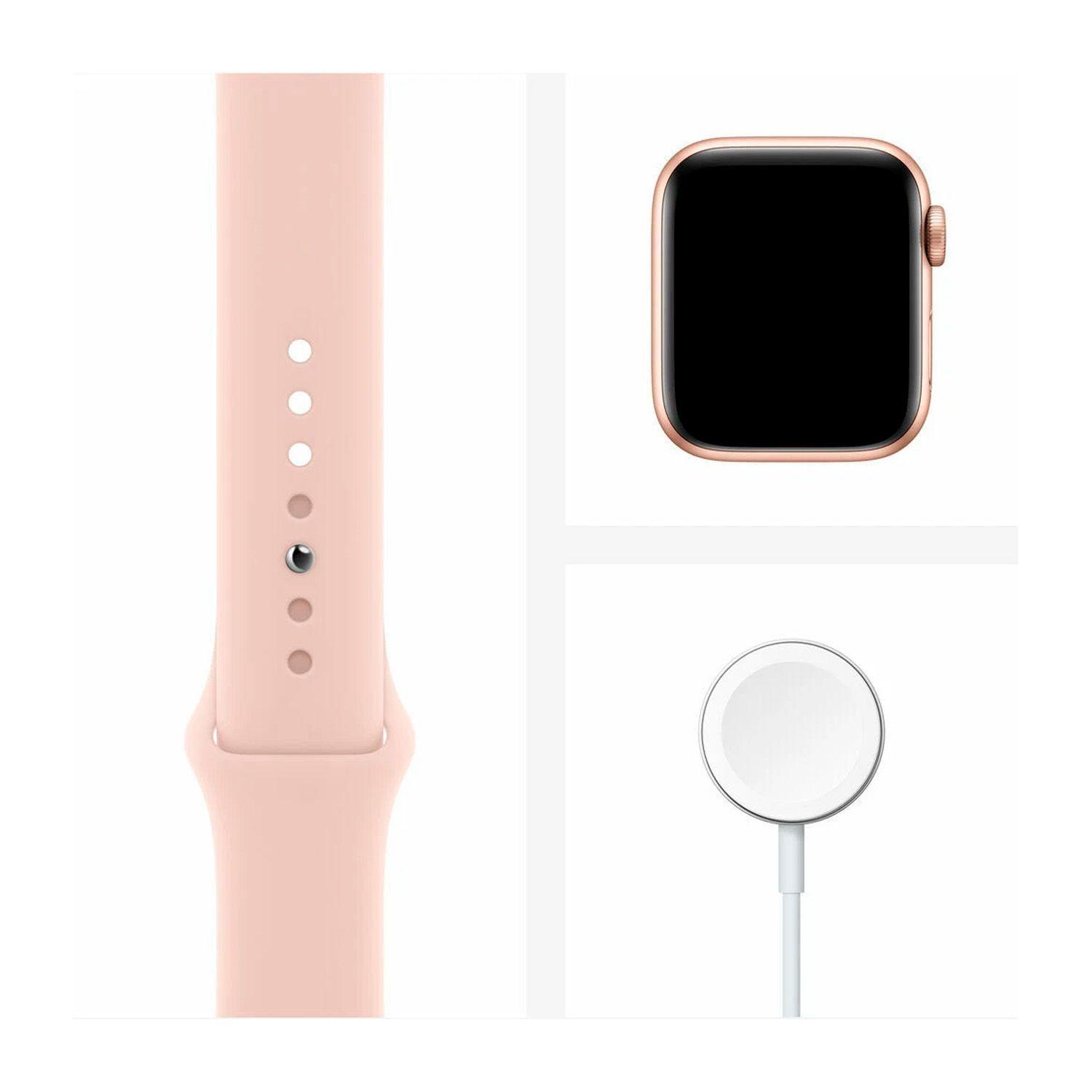 Reloj Apple Watch Series 6 40mm GPS + Celular Gold Aluminum Case Pink Sand Sport Band-4