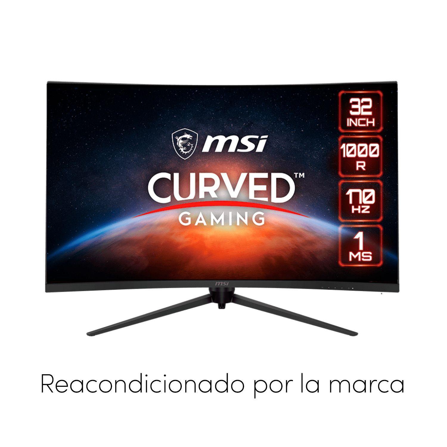Monitor Curvo Gamer MSI G321CQP E2 32" WQHD 170hz 1ms-1
