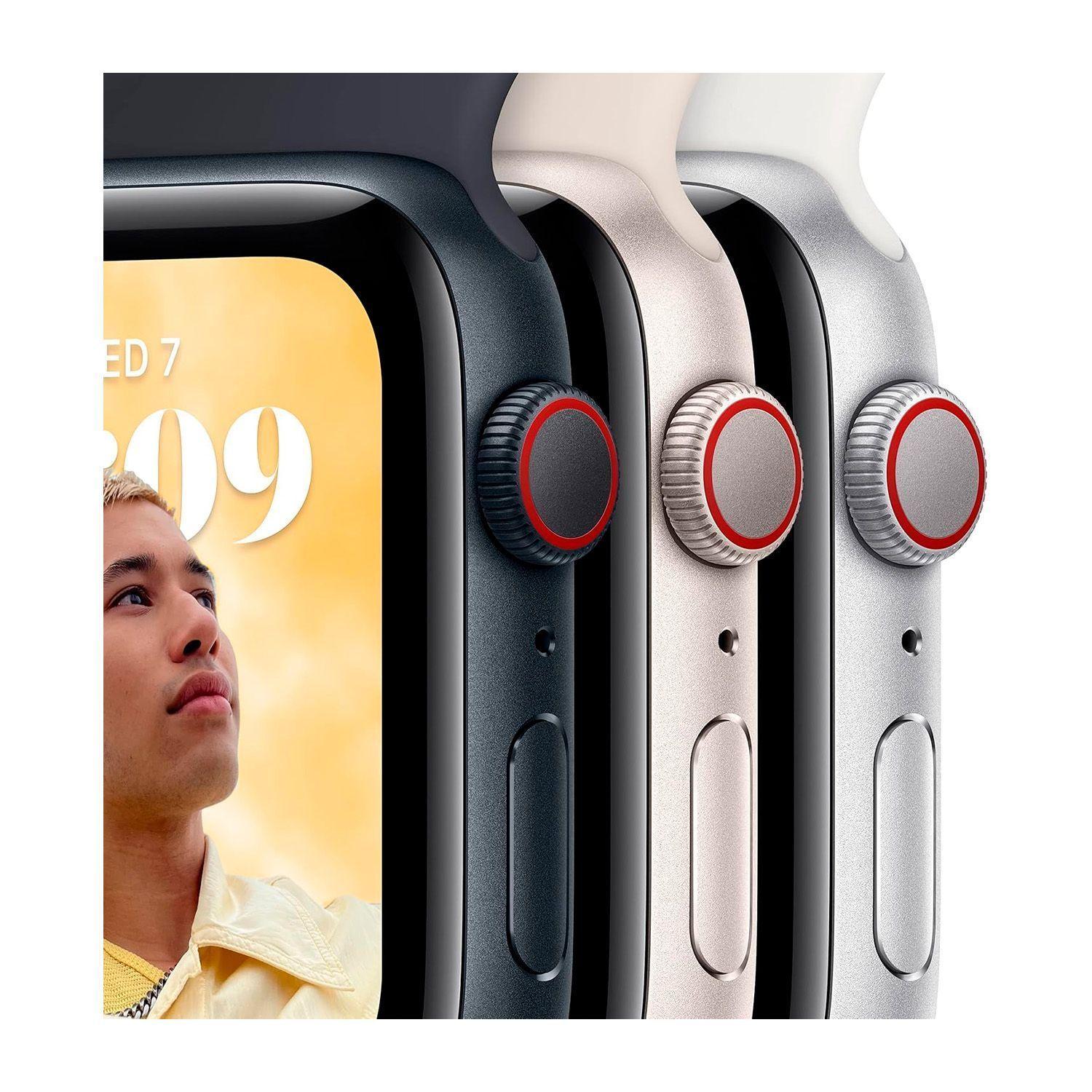 Reloj Apple Watch SE 2nd Gen GPS 44mm Starlight Aluminum Case Starlight Sport Band-3