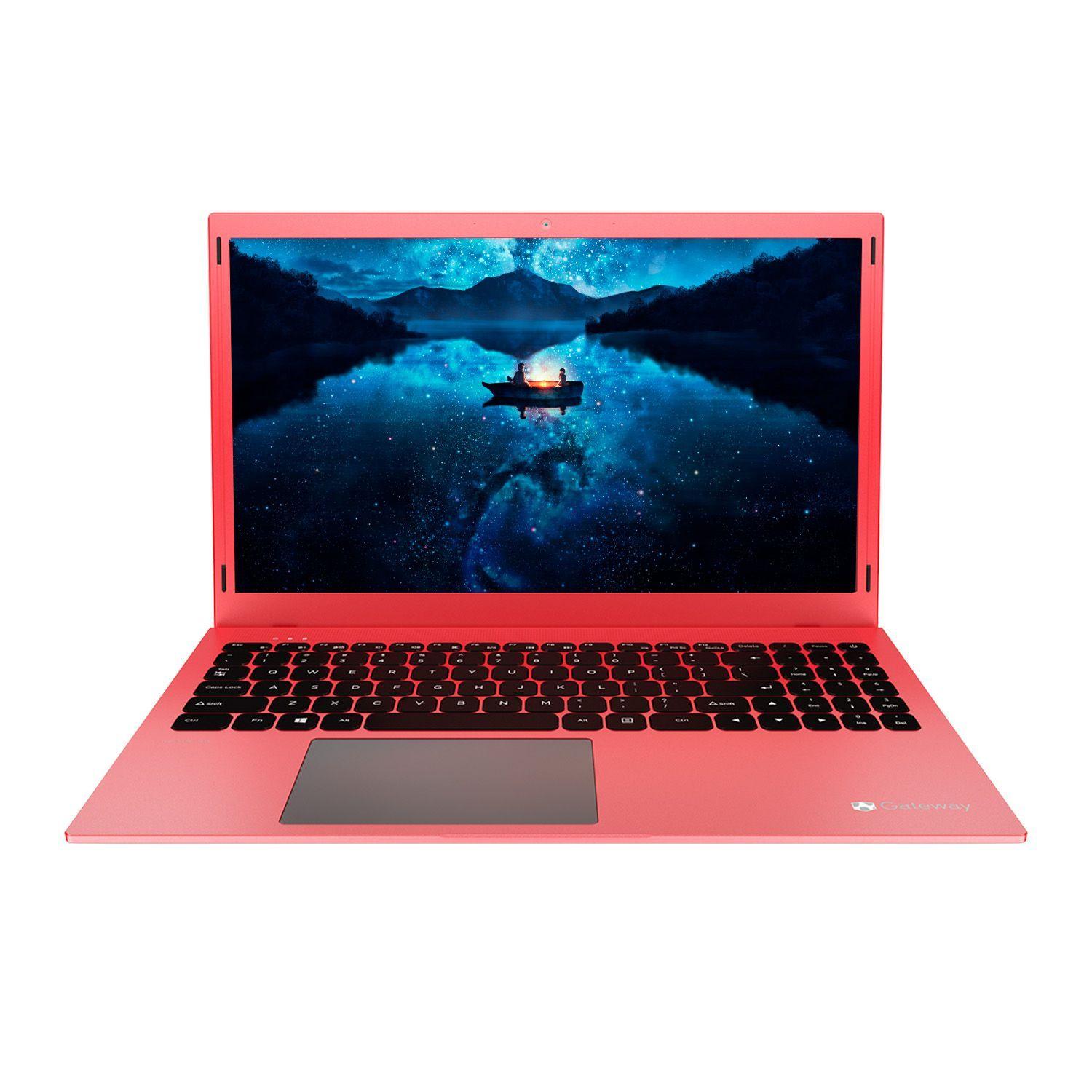 Notebook Ultra Slim Gateway Ryzen 3 4GB 128SSD 15.6 W11 Rojo-1