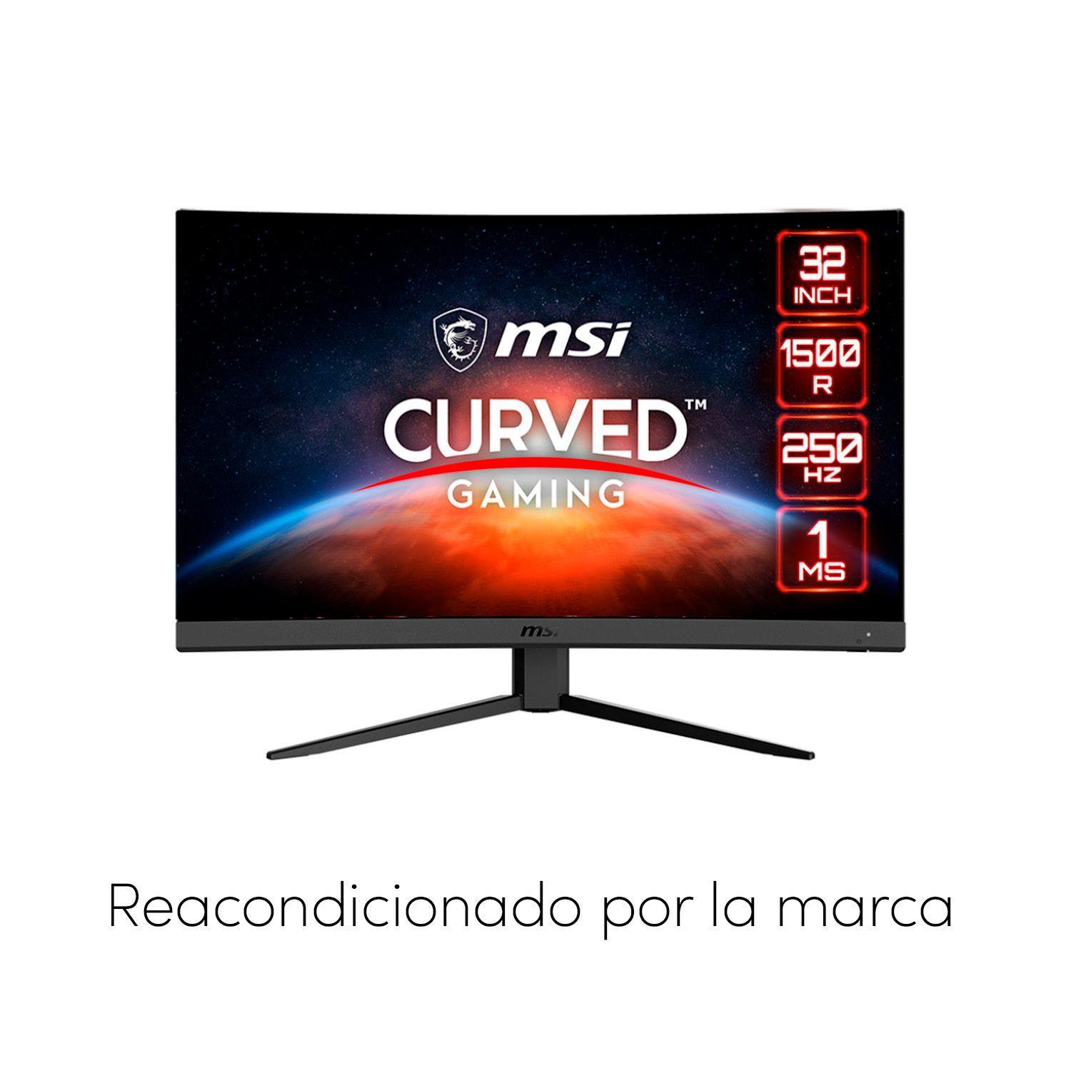 Monitor Curvo Gamer MSI G32C4XS 31.5" FHD 250hz 1ms HDR-1