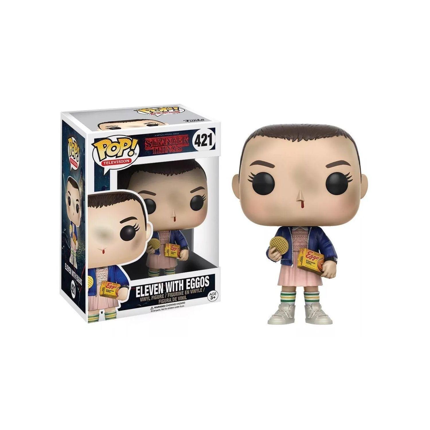  Figura de acción Funko Pop TV Stranger Things Eleven con Eggos-0