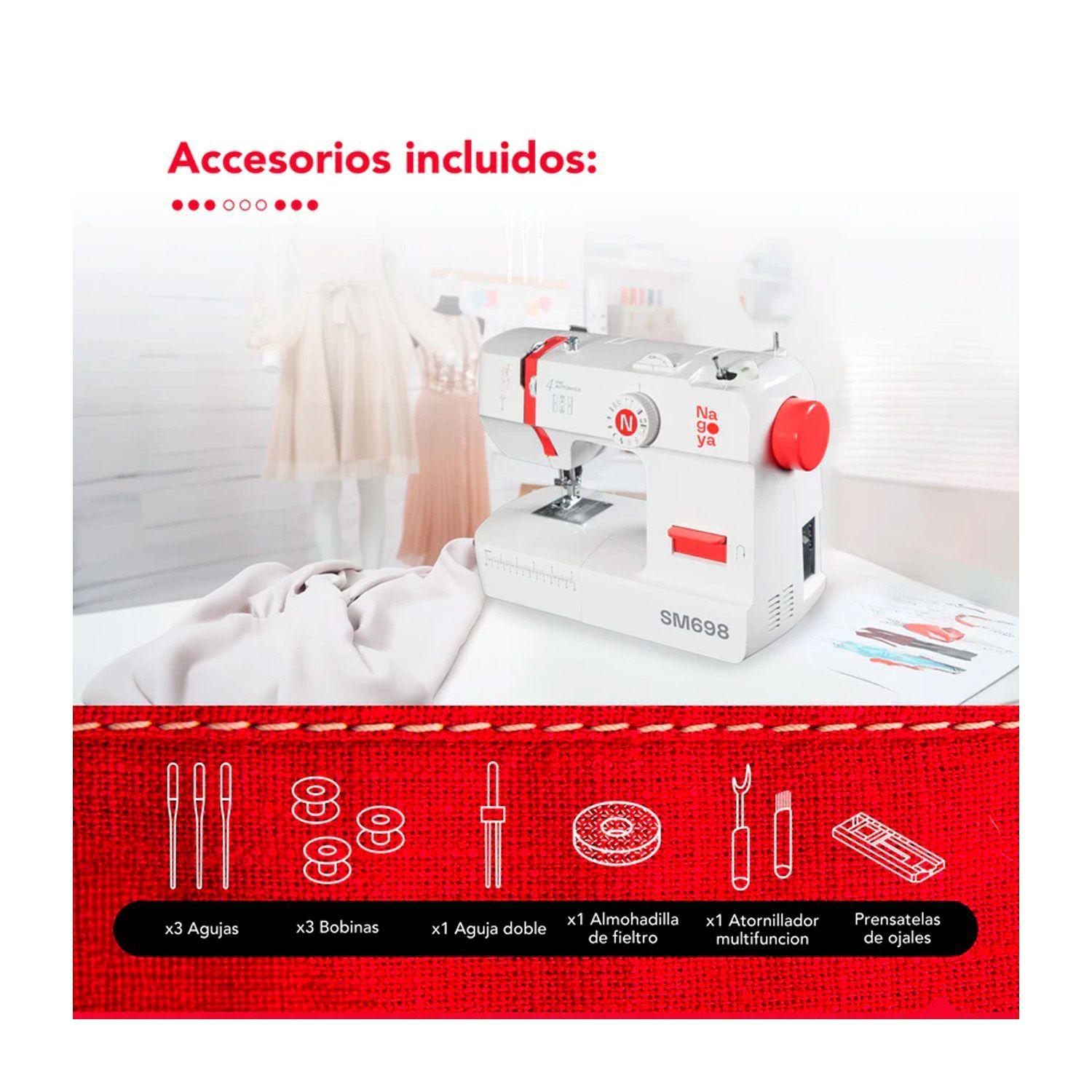Maquina De Coser Nagoya SM698 12 Puntadas-5