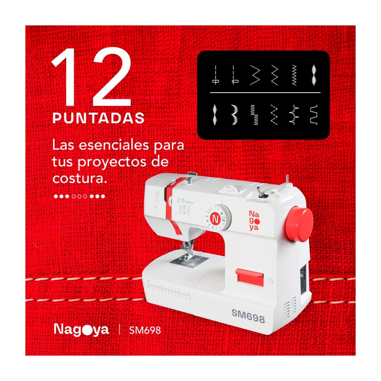 Maquina De Coser Nagoya SM698 12 Puntadas-7
