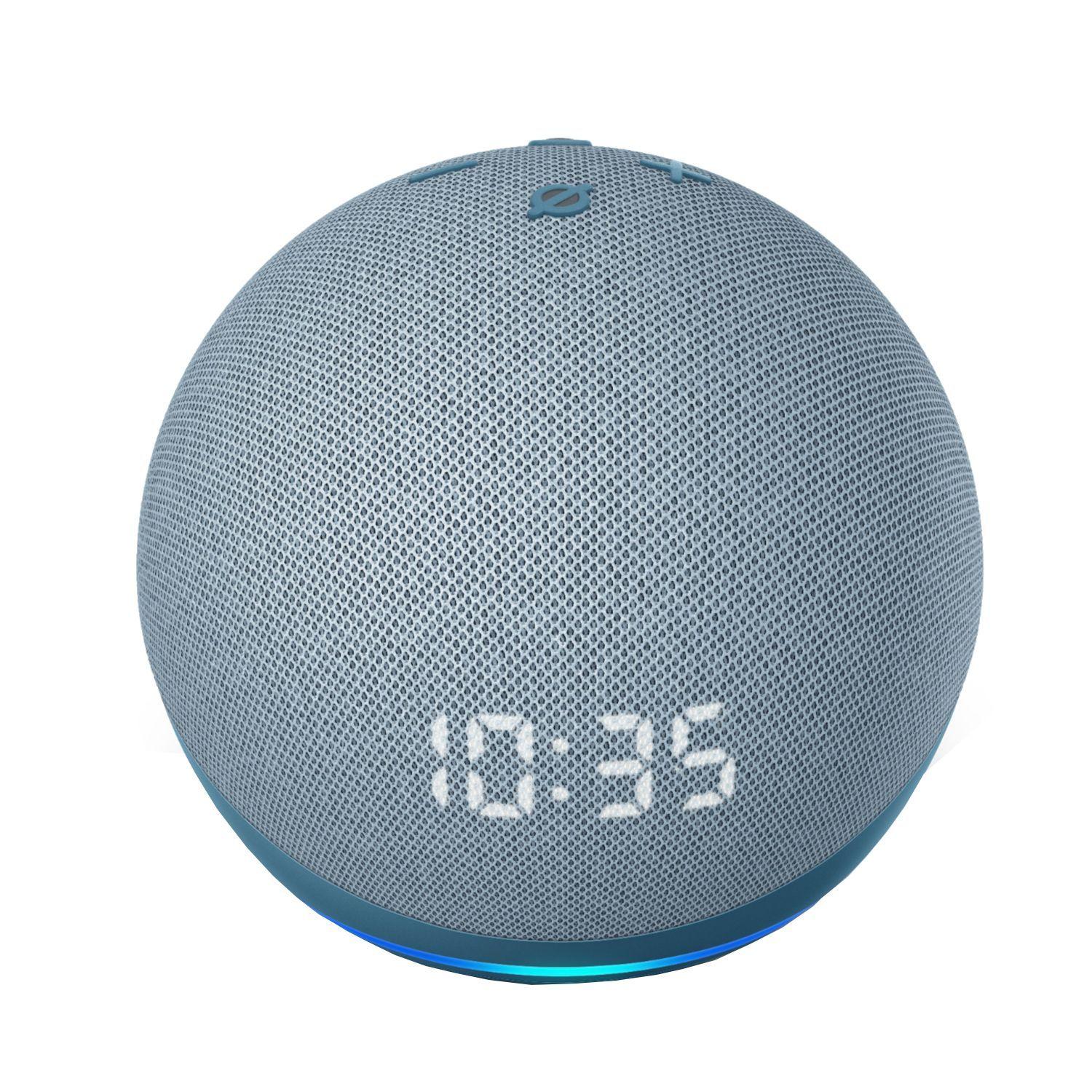 Asistente de Voz Amazon Echo Dot 4ta Gen Reloj Azul-0