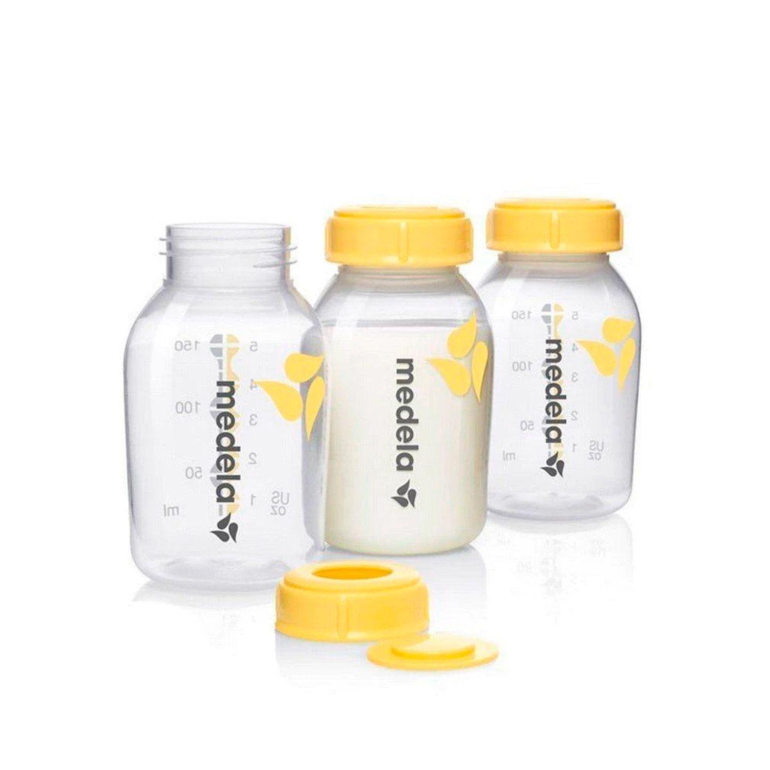 Set 3 Botellas de Leche Medela 150ml Transparentes-0