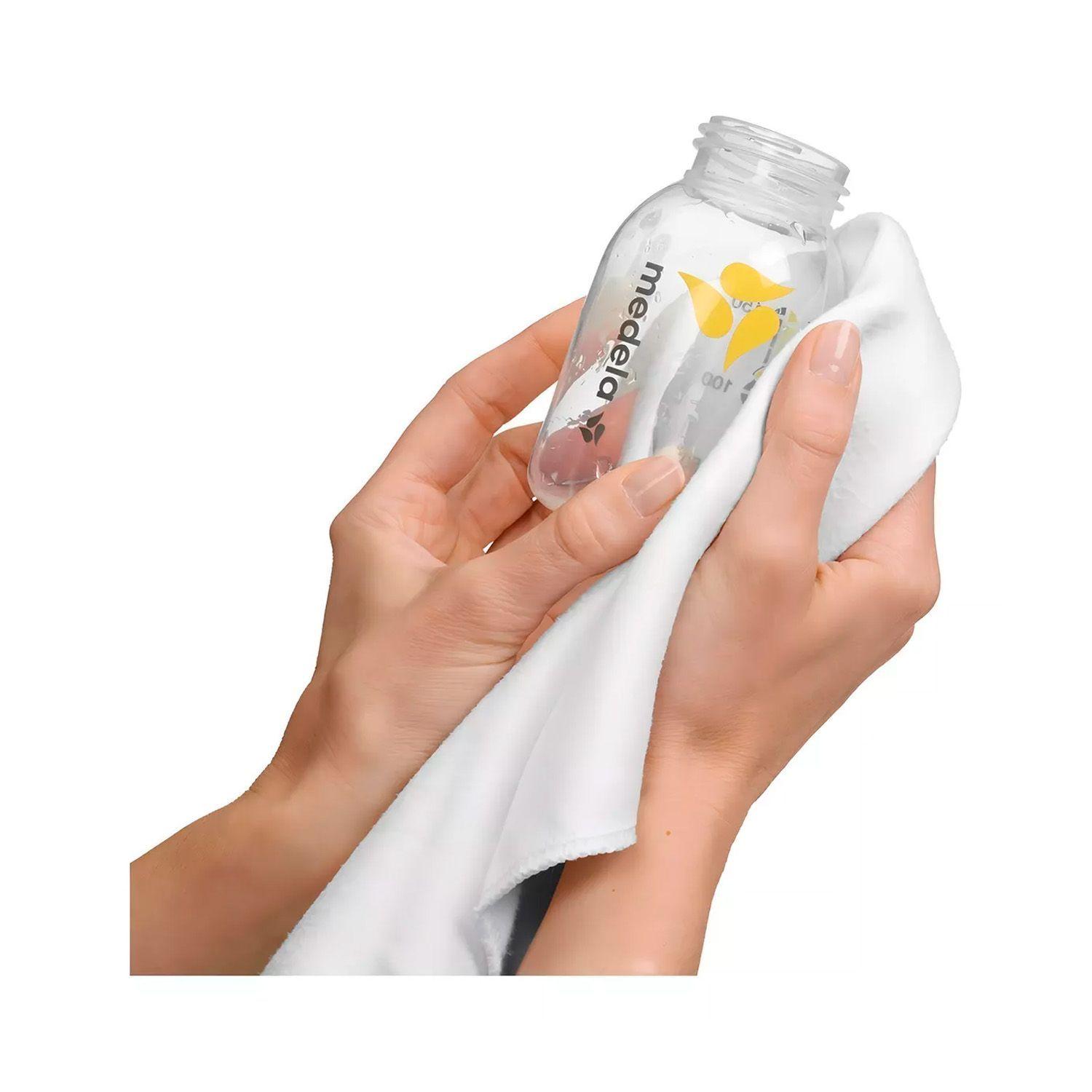 Set 3 Botellas de Leche Medela 150ml Transparentes-3
