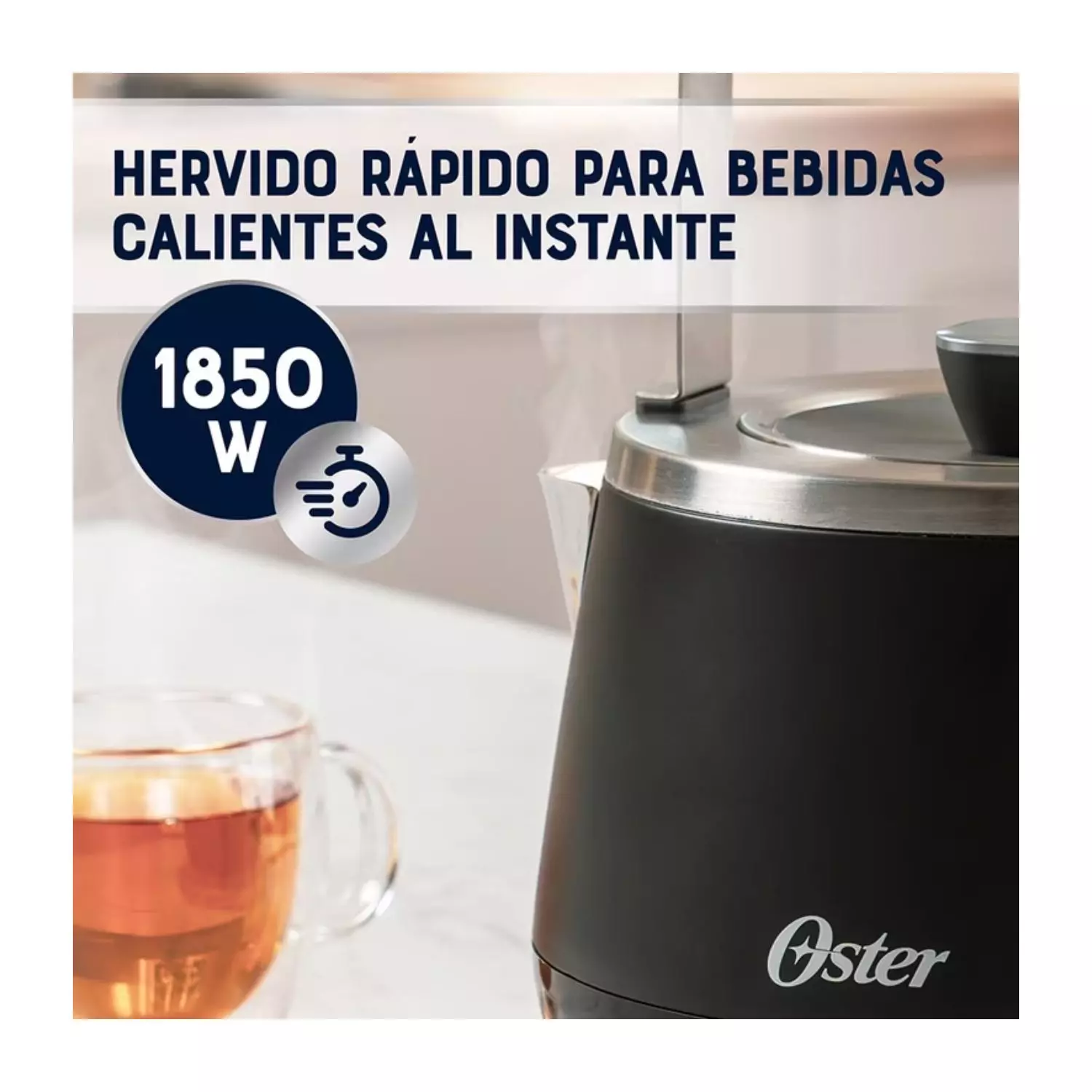 Hervidor Premium Oster 1 5 Lt 4510 Negro Acero Inox-3