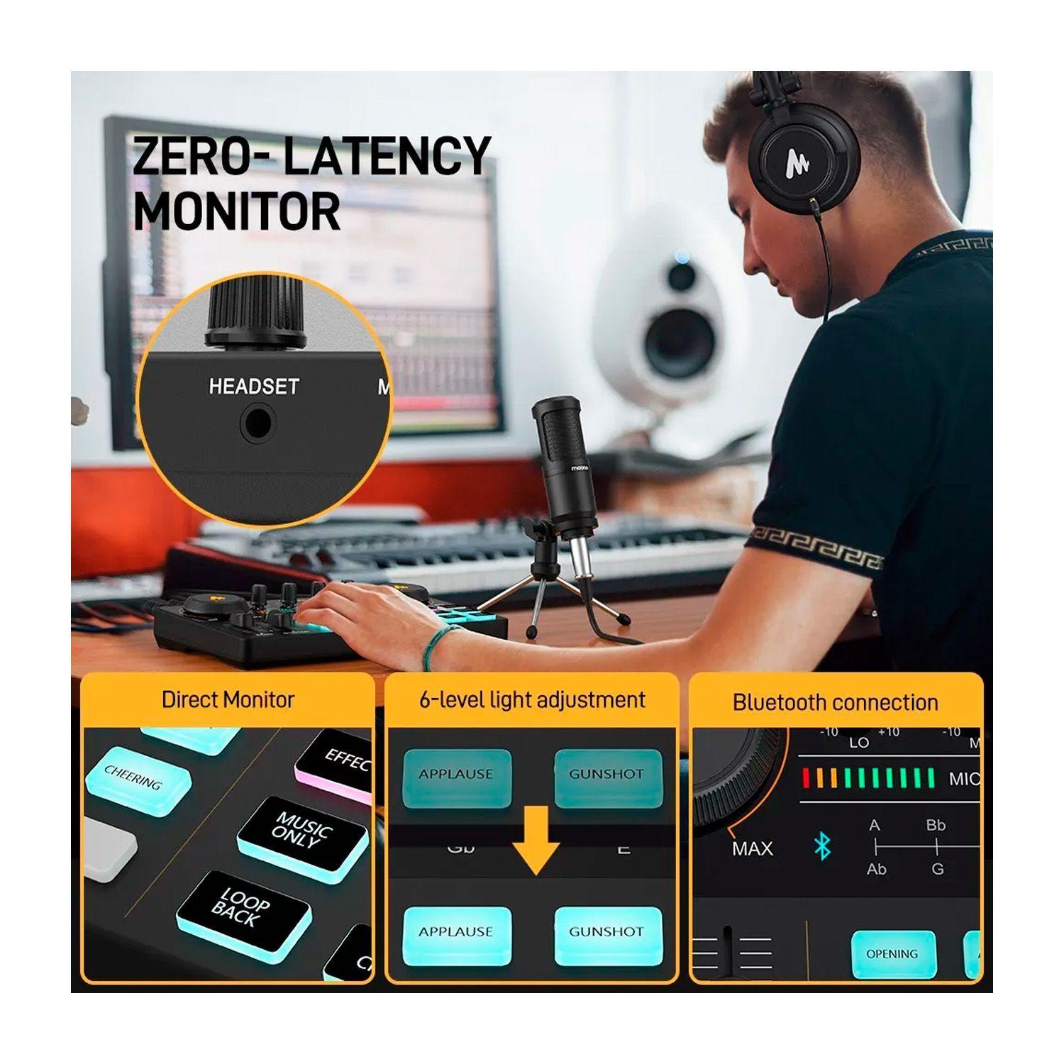 Kit Mixer Maono AU-AM200 LITE + Mic PM360-3