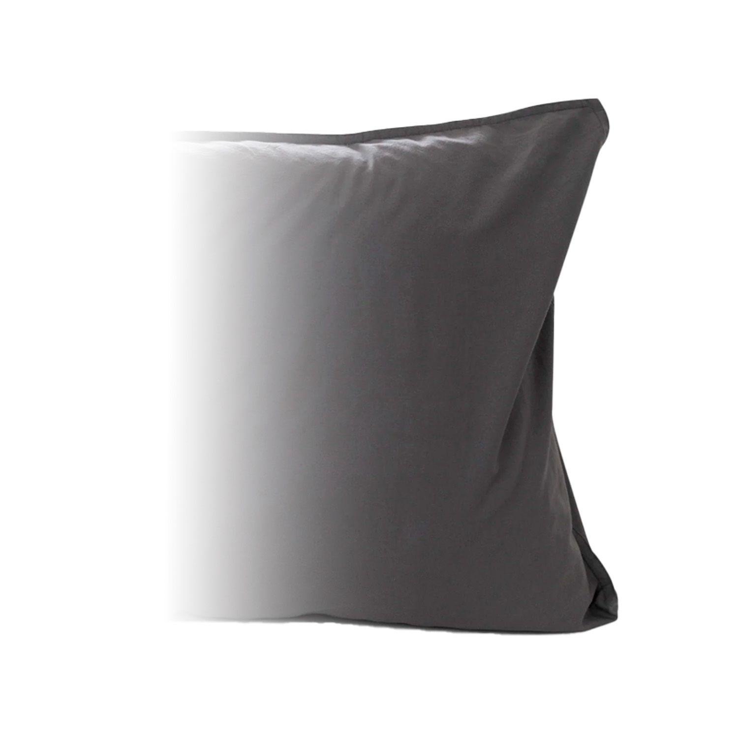 Pack 2 Funda de Almohada Ameritex Algodón Dark Grey 50x70-1