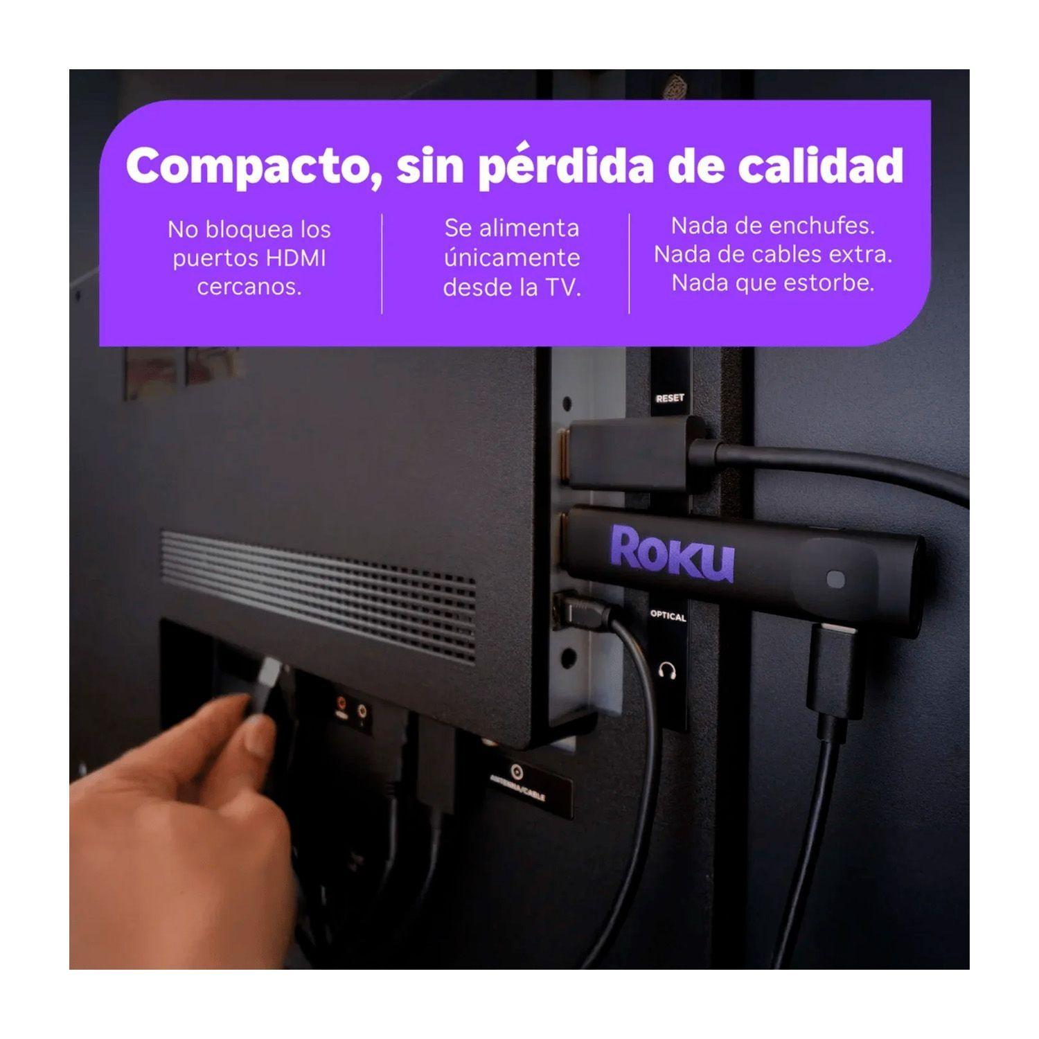 Dispositivo de Streaming Roku Stick HD 2025 Negro-2