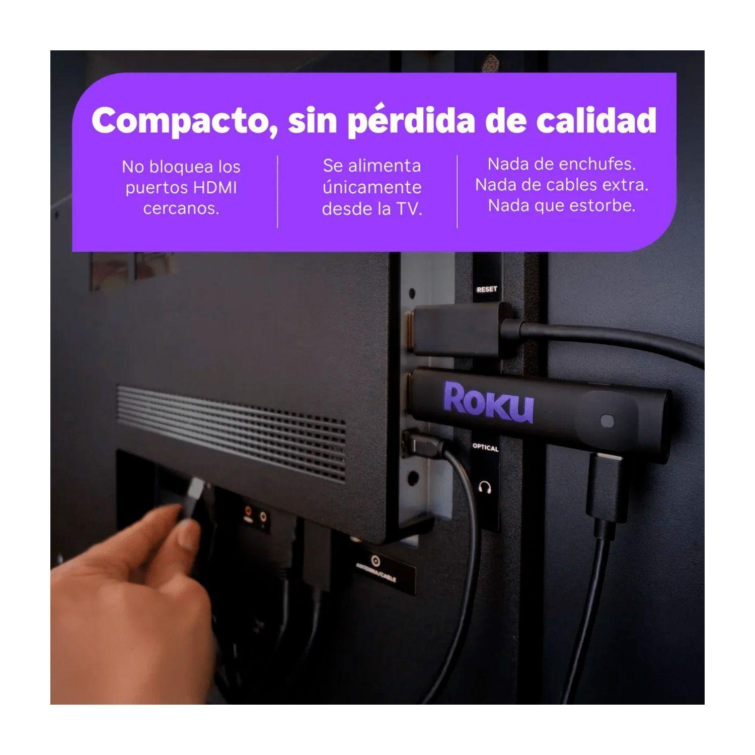 Dispositivo de Streaming Roku Stick HD 2025 Negro-2