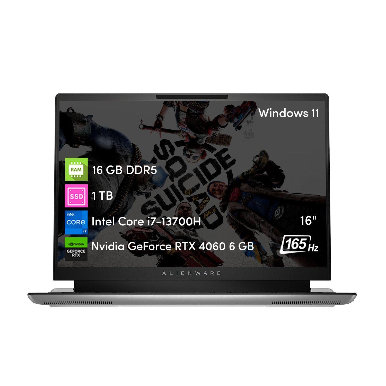 Notebook Gamer Dell Alienware X16 Ultra i7 16GB 1TBSSD RTX4060 8GB 16" W11-0