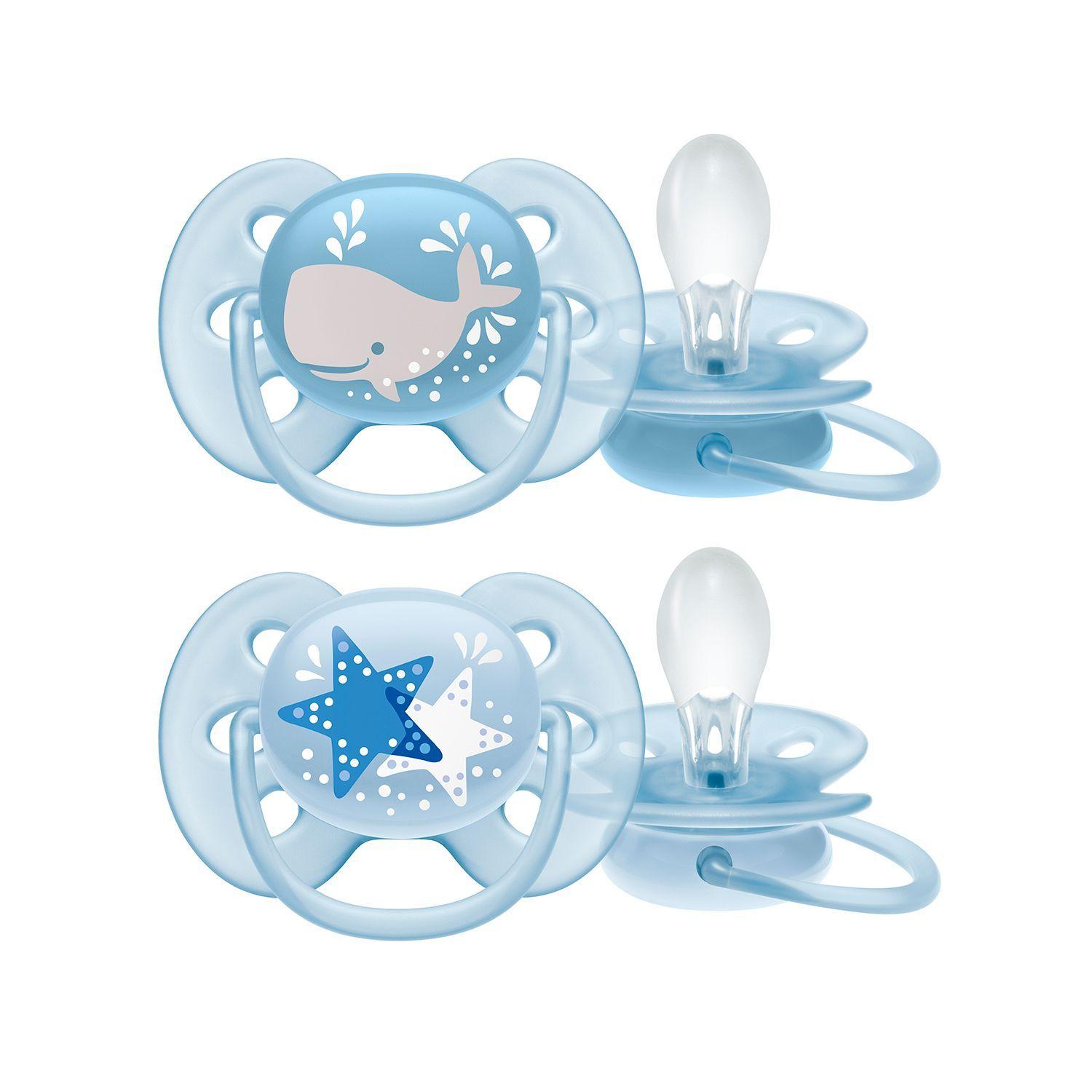 Chupete Avent Ultra Ballena Estrella 6-18m 2UN-0