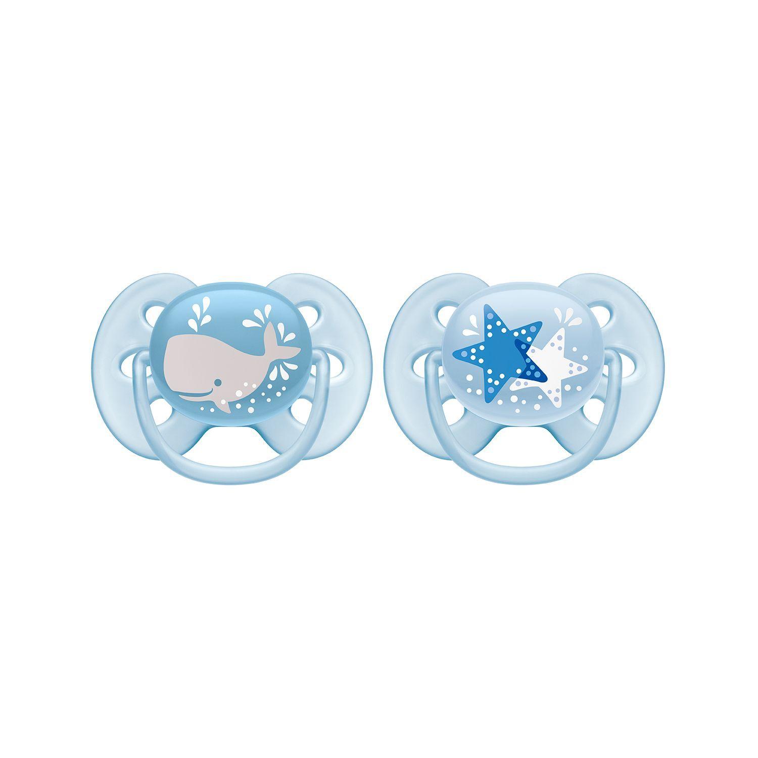 Chupete Avent Ultra Ballena Estrella 6-18m 2UN-1