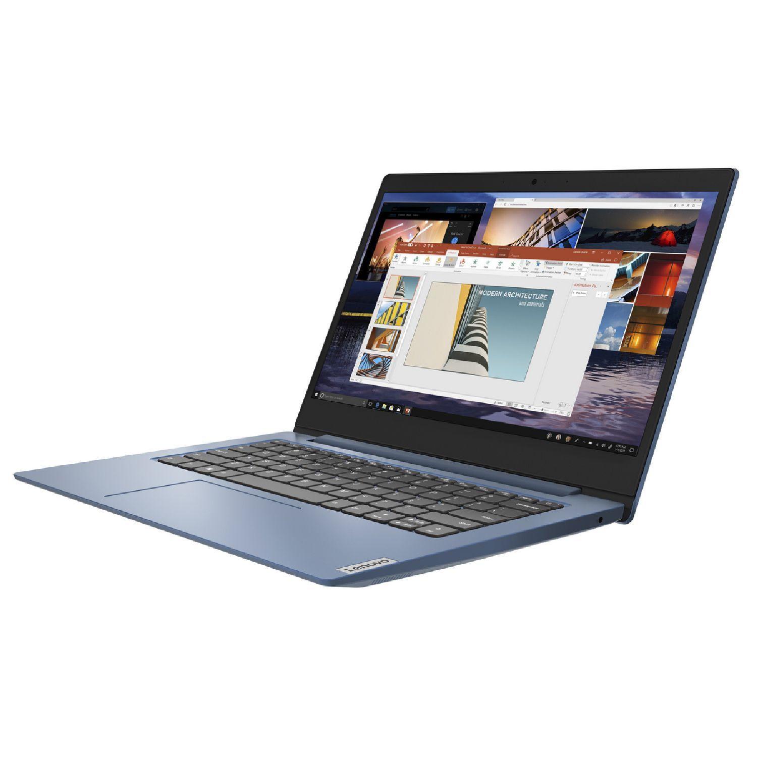 Notebook Lenovo Ideapad Pentium N5030 14” HD 4GB 128GB SSD W10 Azul-1
