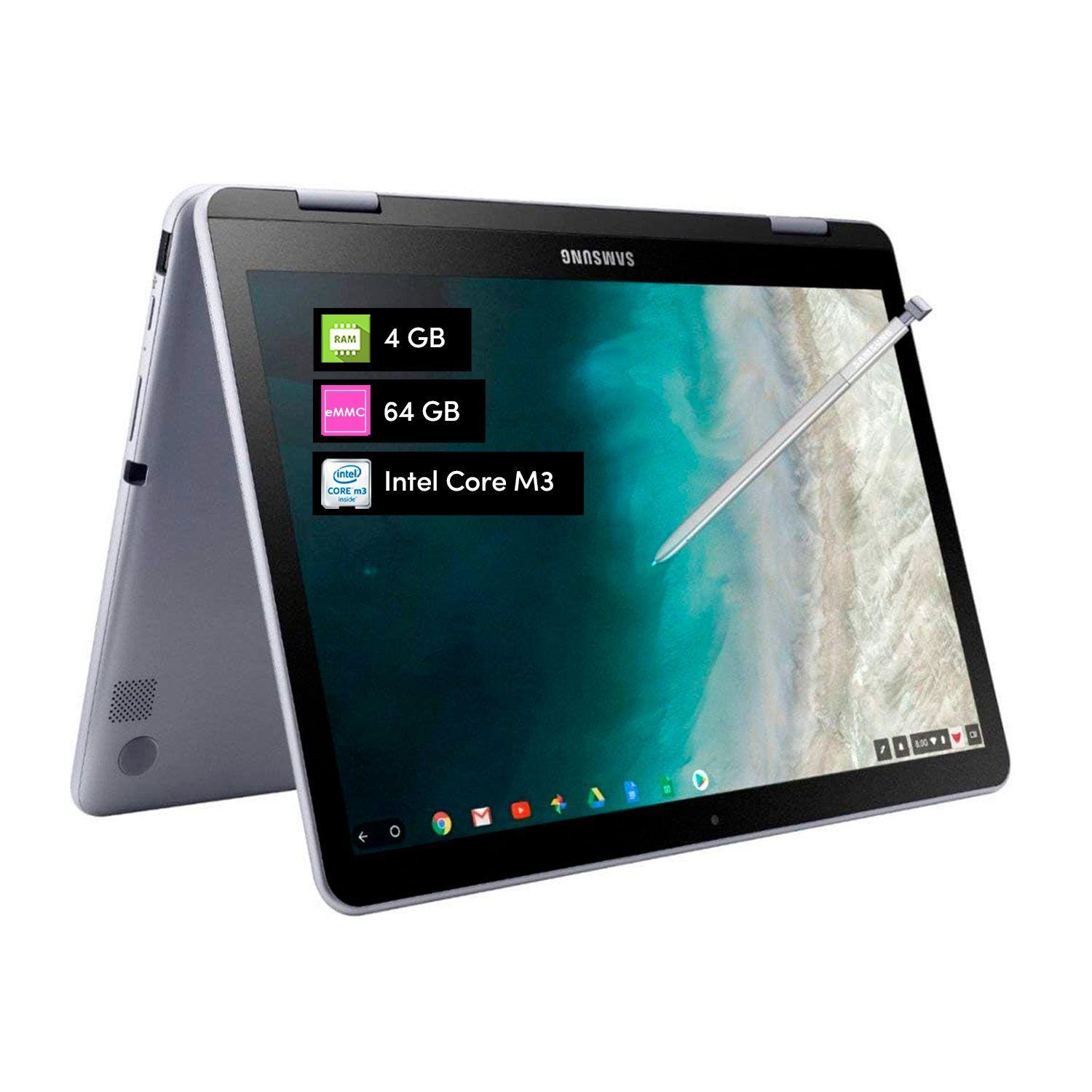 Notebook 2 en 1 Samsung Plus Intel Core 4GB 64GB 12.2' Táctil 360° Chrome Os-0
