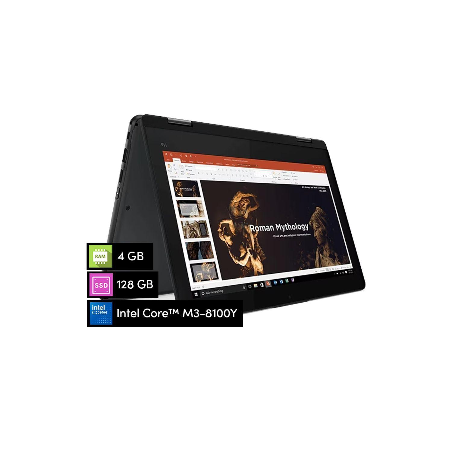 Notebook X360 Lenovo ThinkPad Yoga Core M3 4GB 128GB SSD 11 6 HD T ctil W11Pro-0