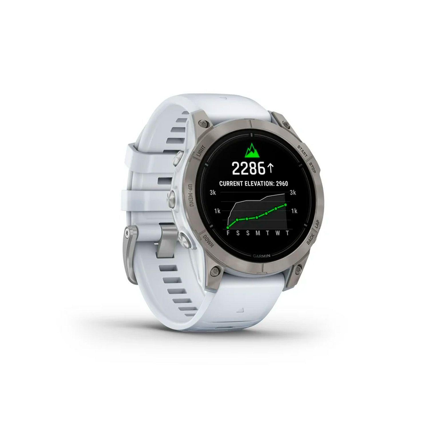 Reloj Garmin Epix Pro Gen 2 Sapphire Whitestone 47mm Titanio-2